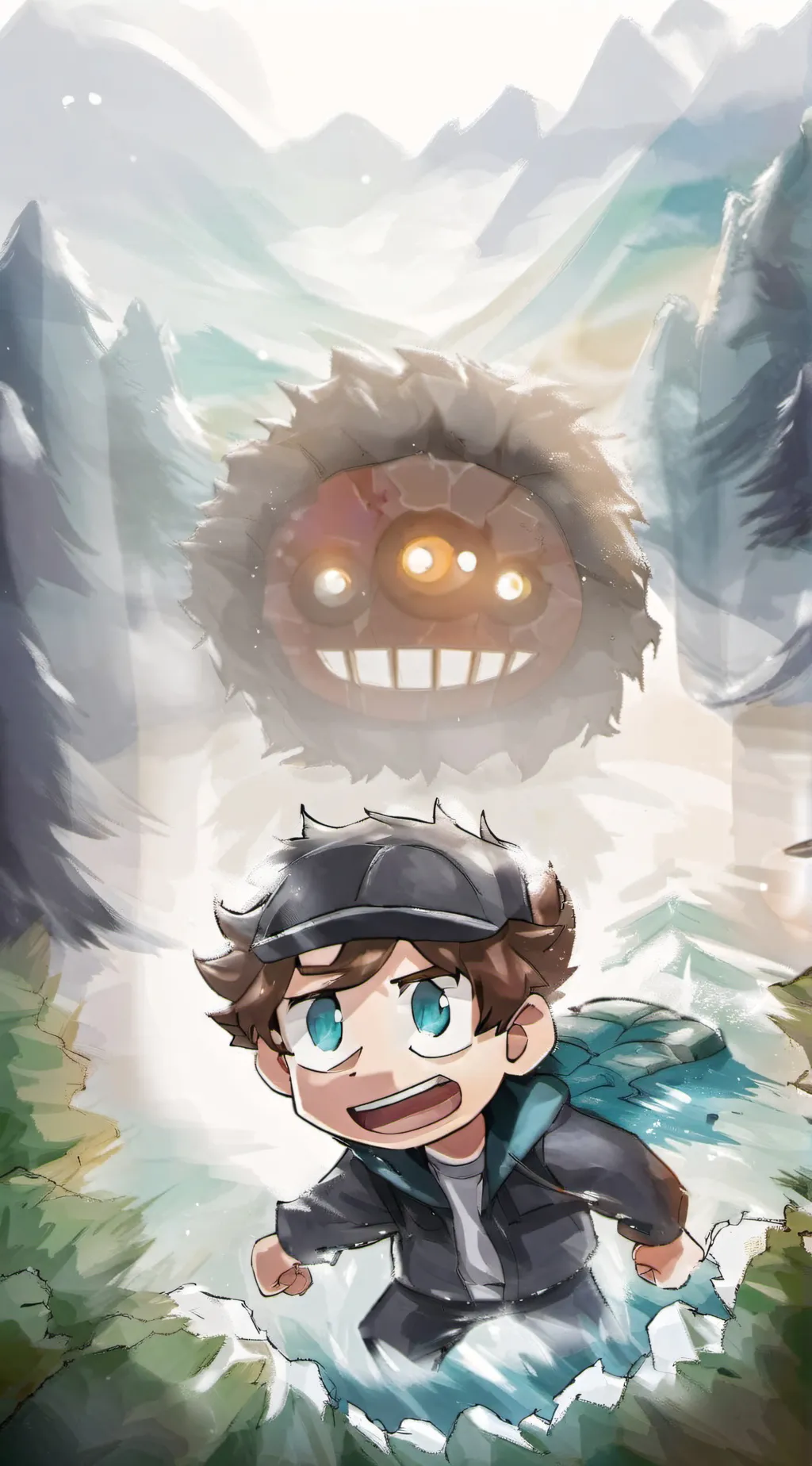 ai character: Here’s Johnny background