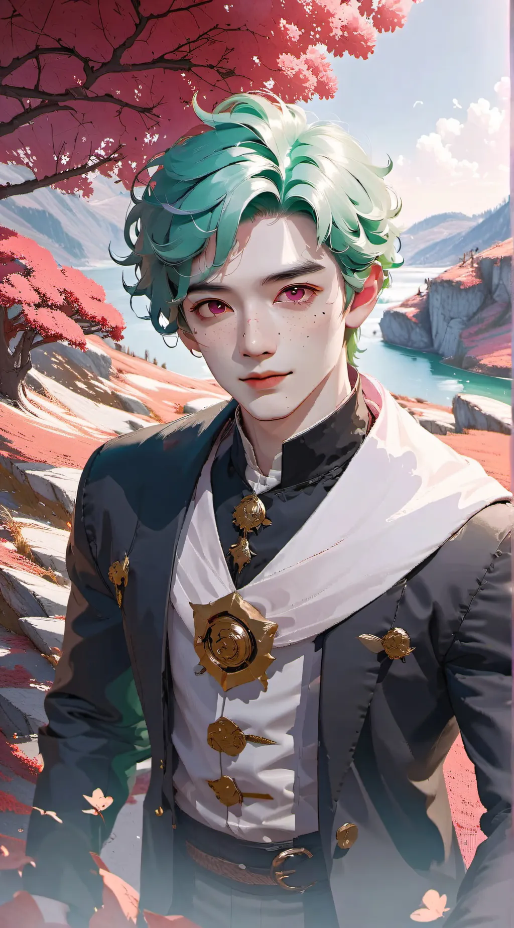 ai character: ◥◣　Adrien　◢◤ background