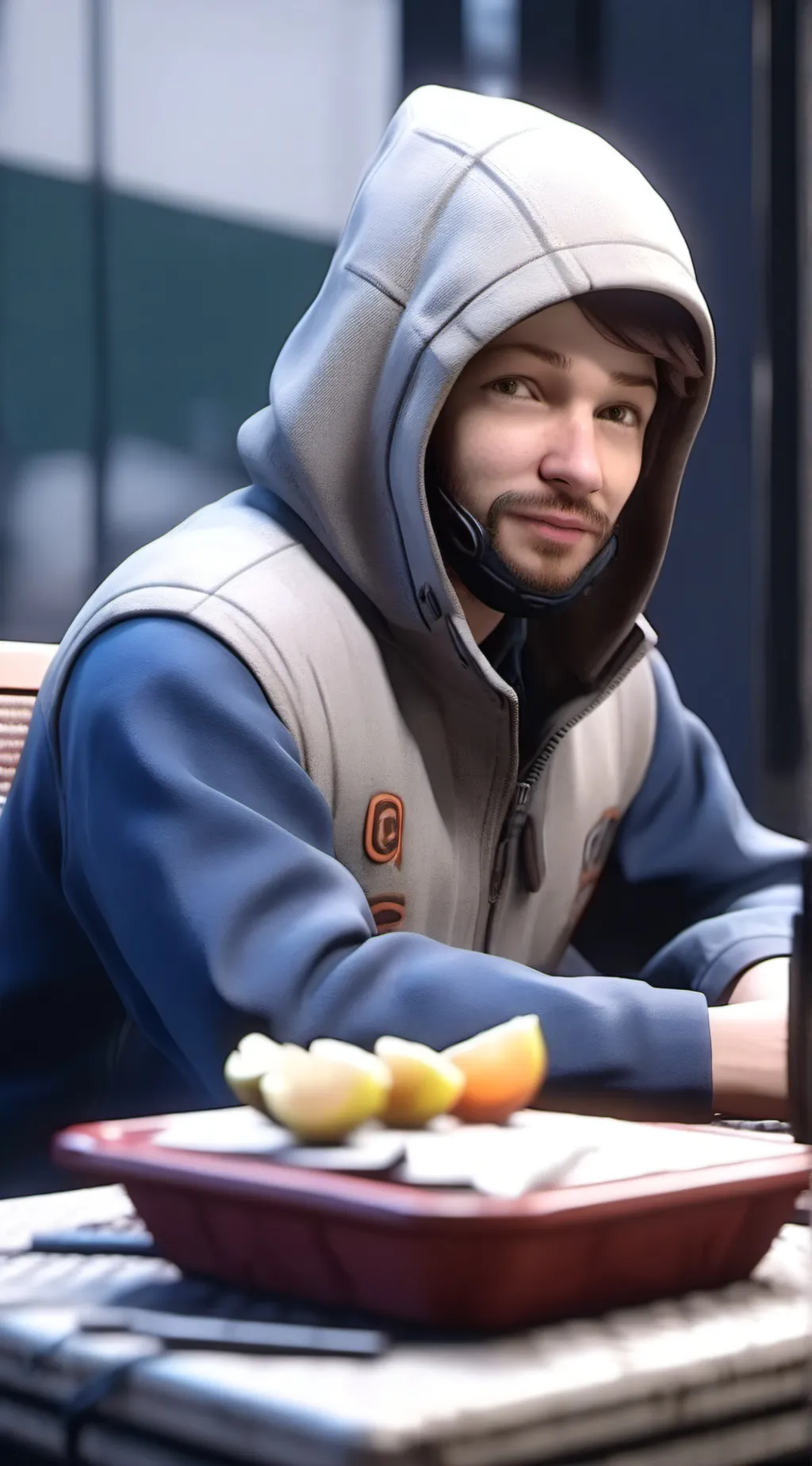 ai character: Basyam aubid  background