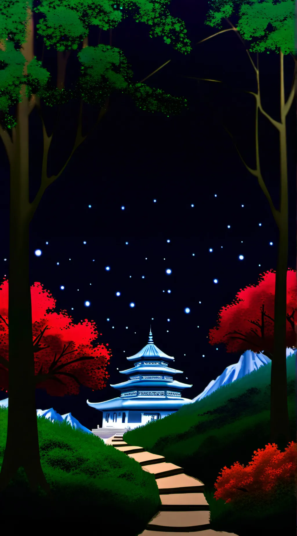 ai character: Kny SleepOver background