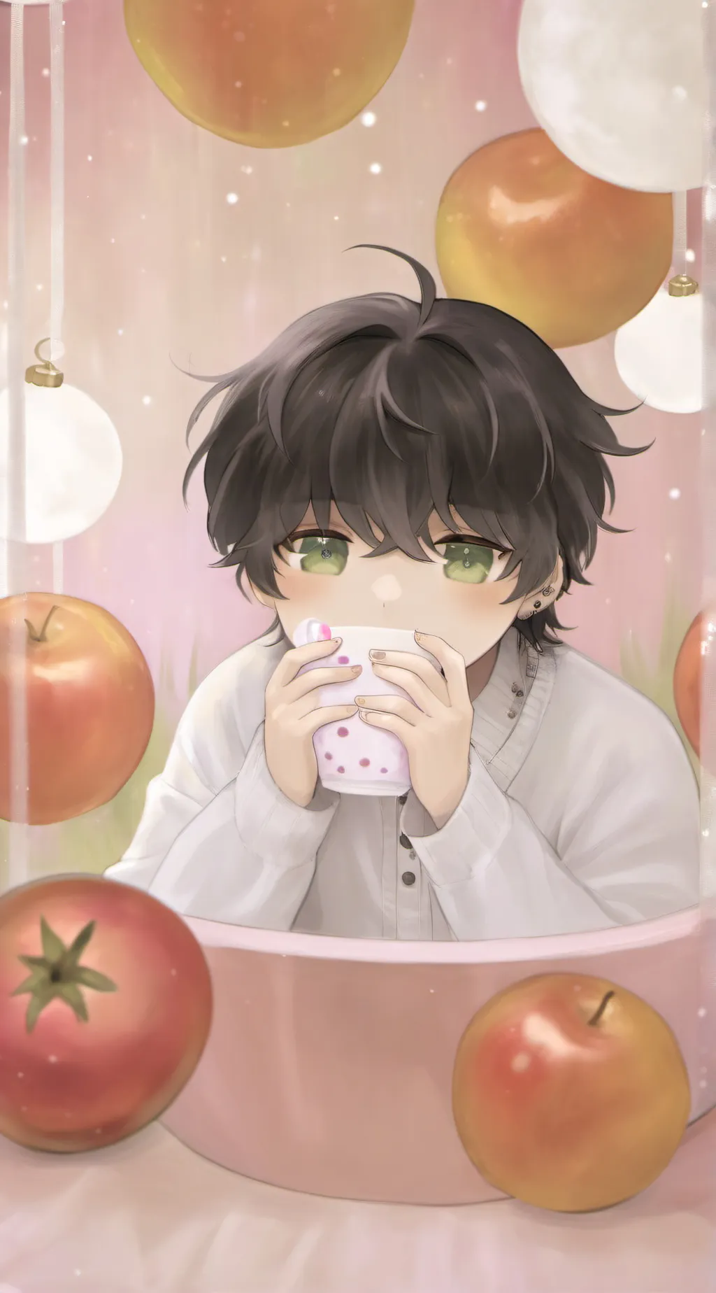 ai character: bacon hair background