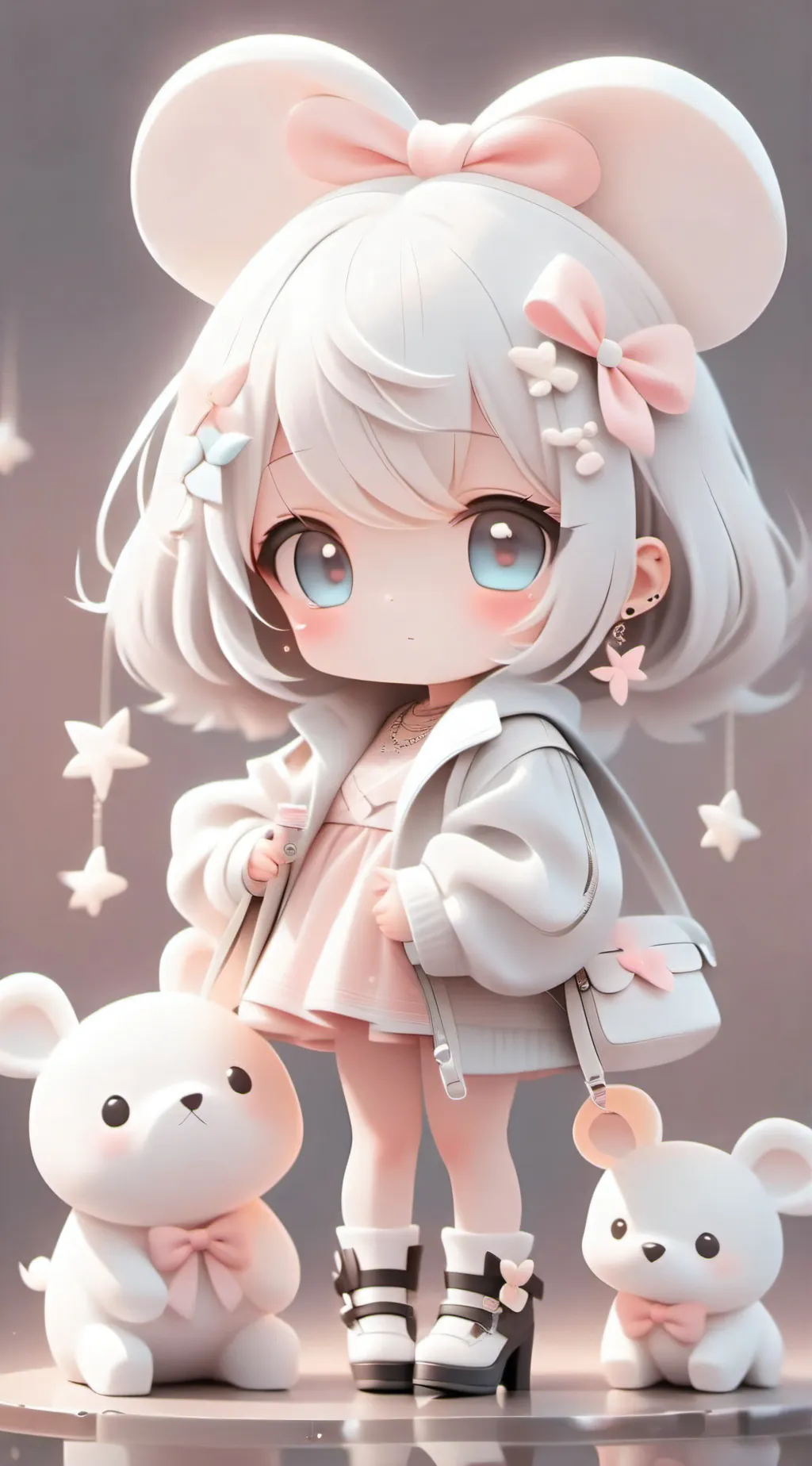 ai character: baby girl ava background