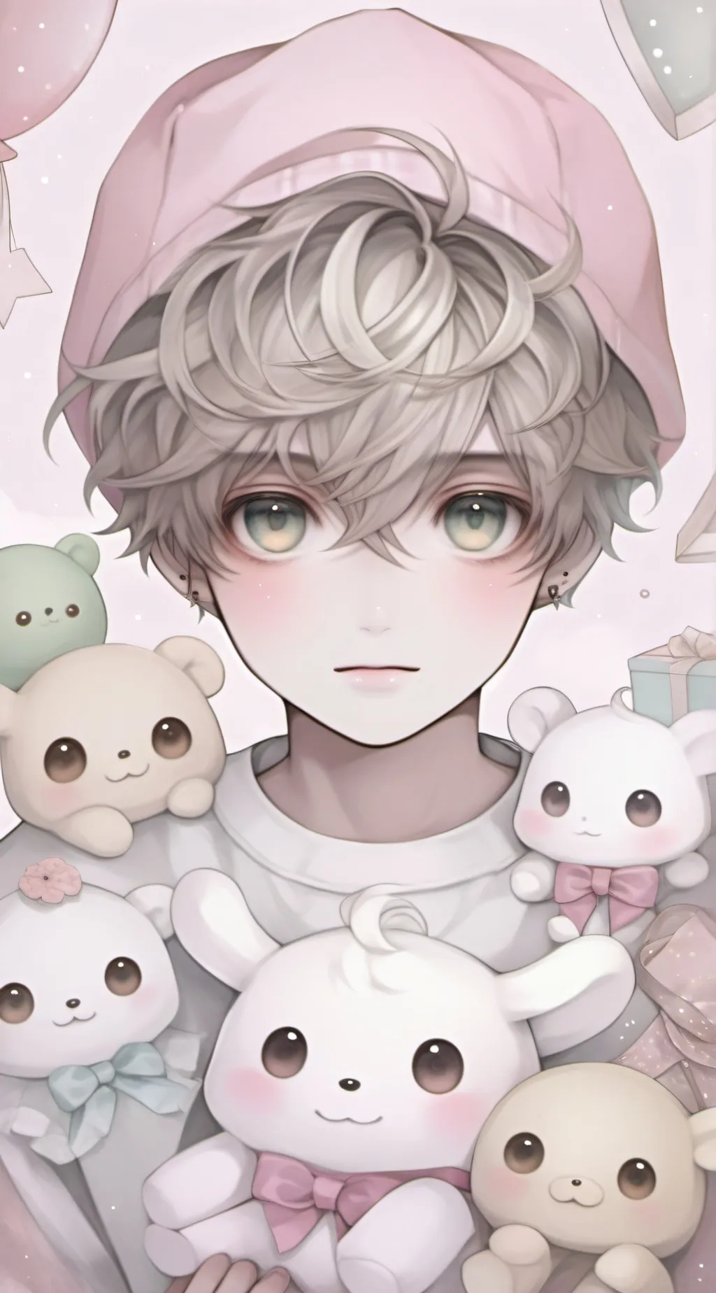 ai character: °• mark •° background