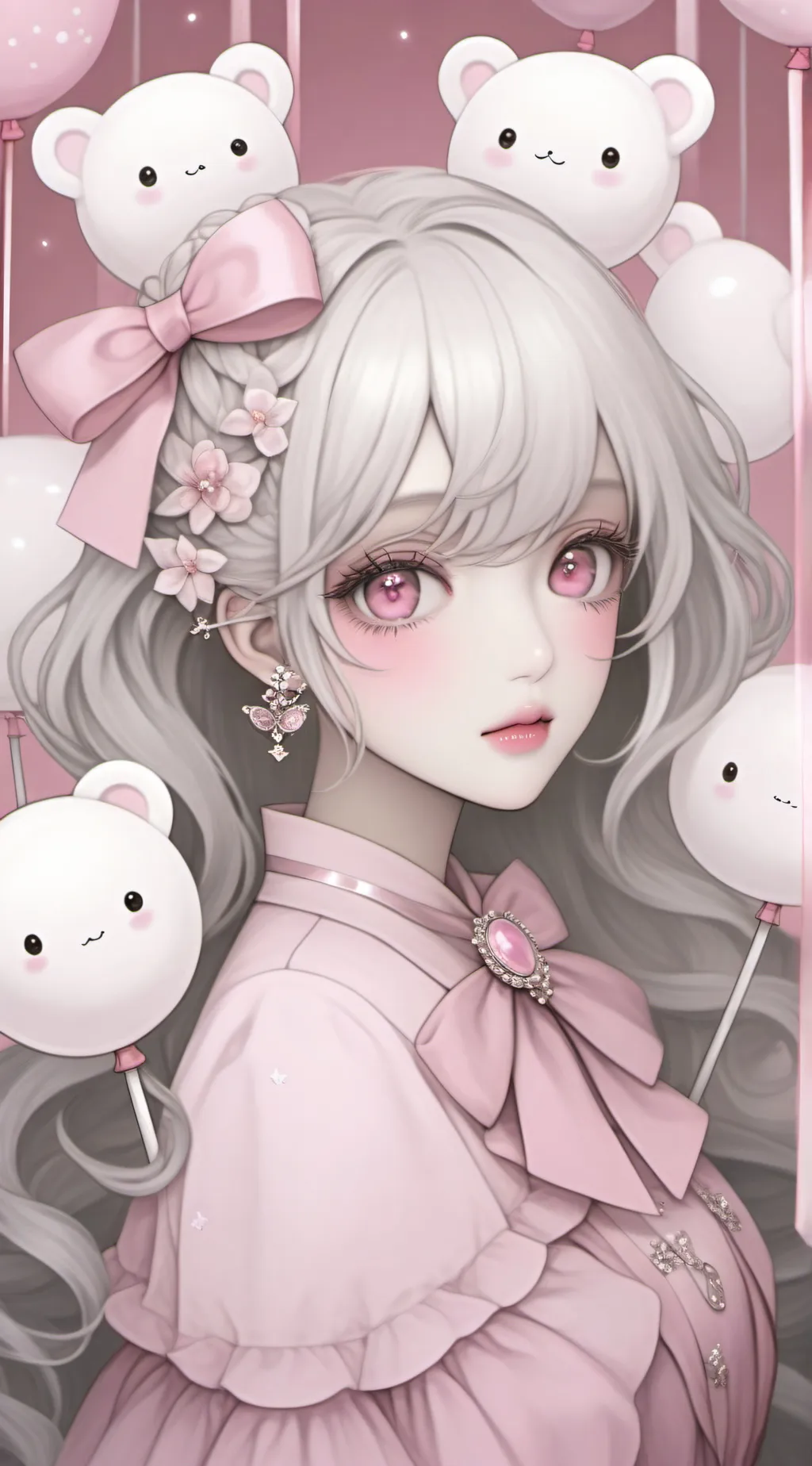 ai character: Sarah🤍 background