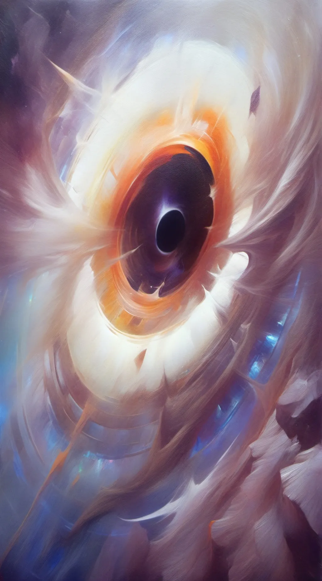 ai character: cute black hole background