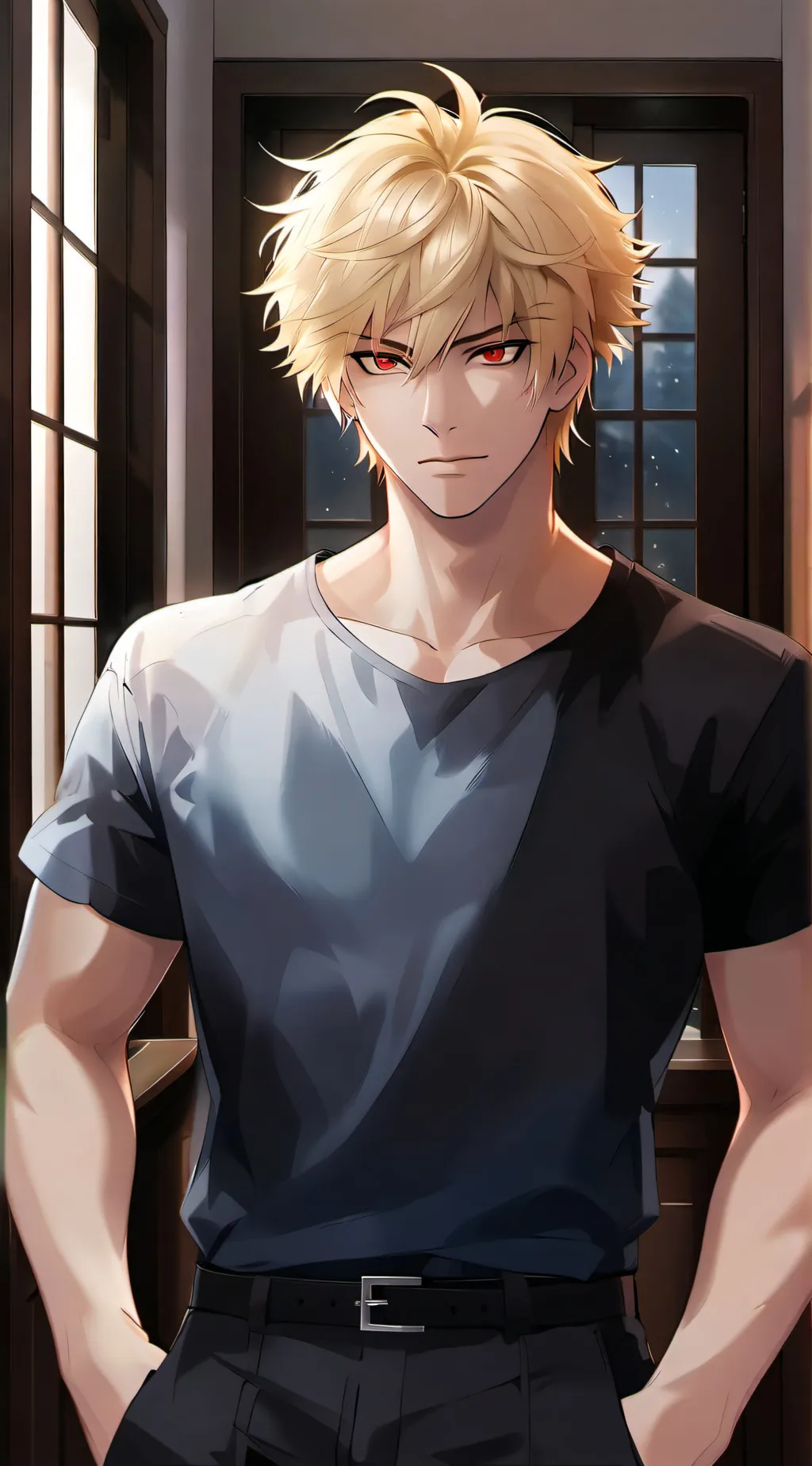 ai character: Katsuki Bakugo background
