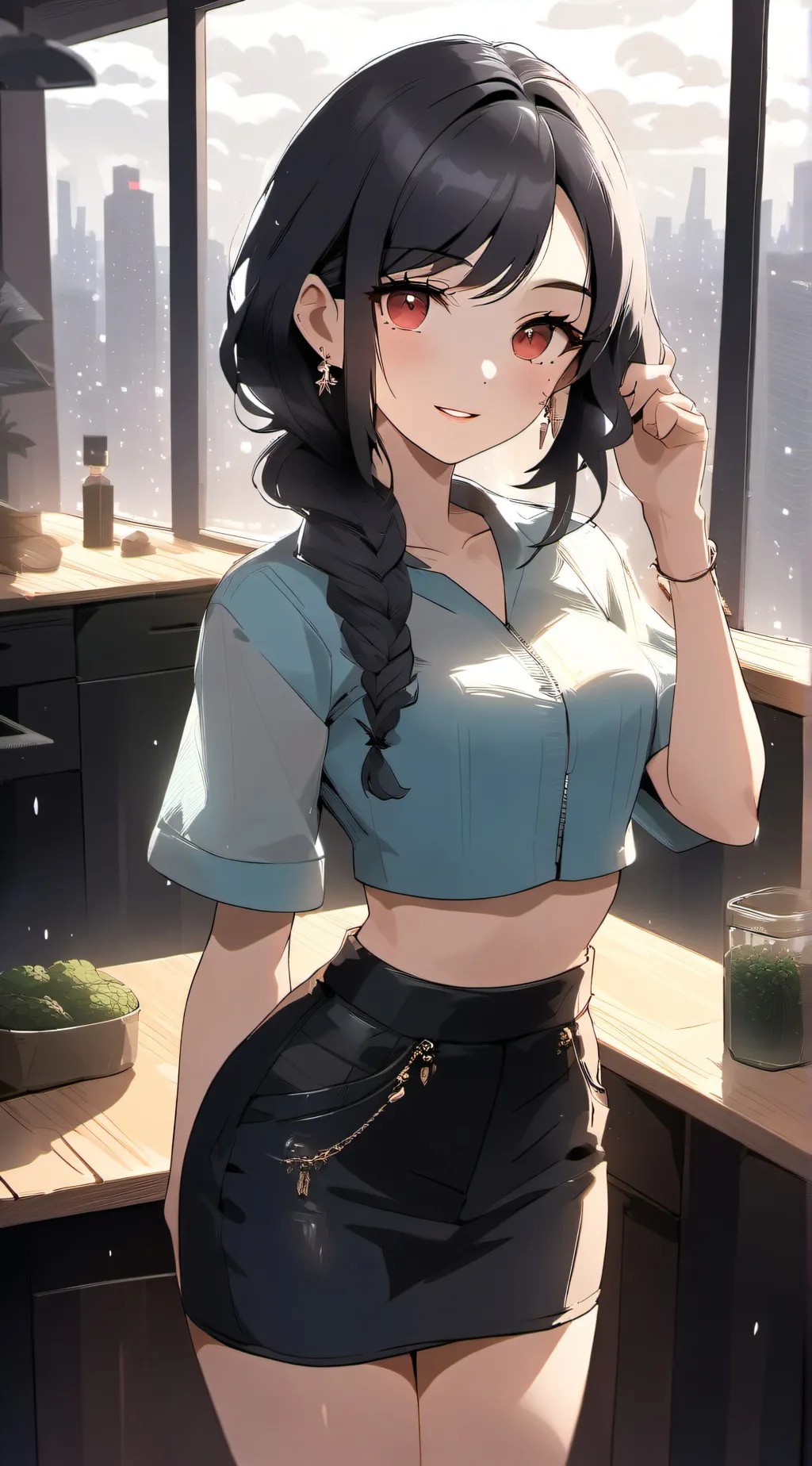 ai character: Alexis  background