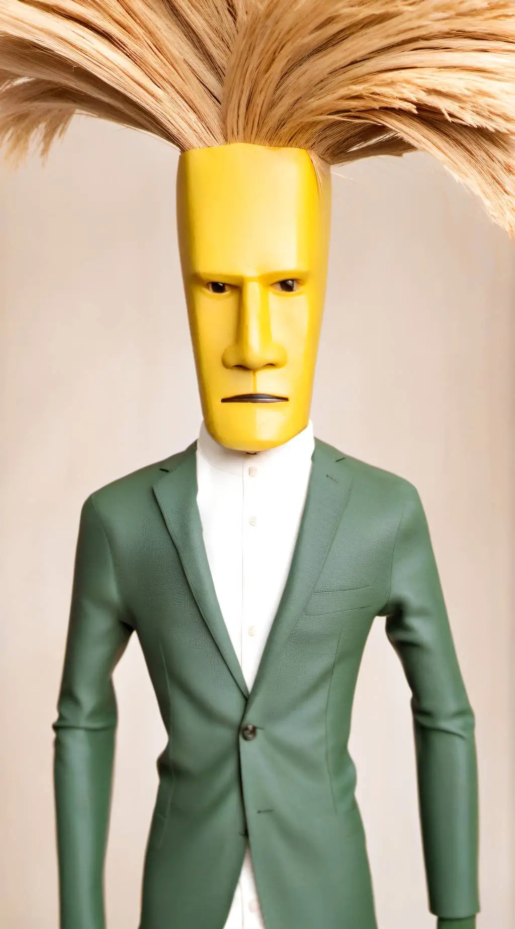 ai character: silent brush background