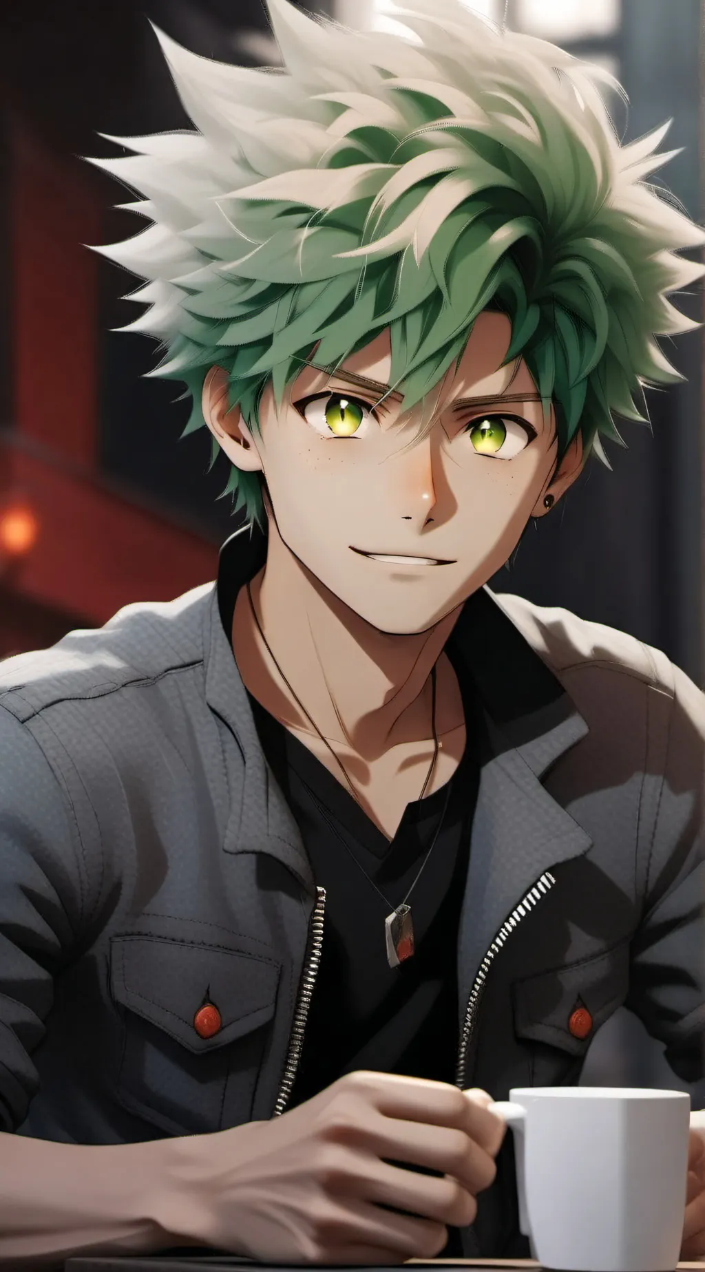 ai character: Deku background
