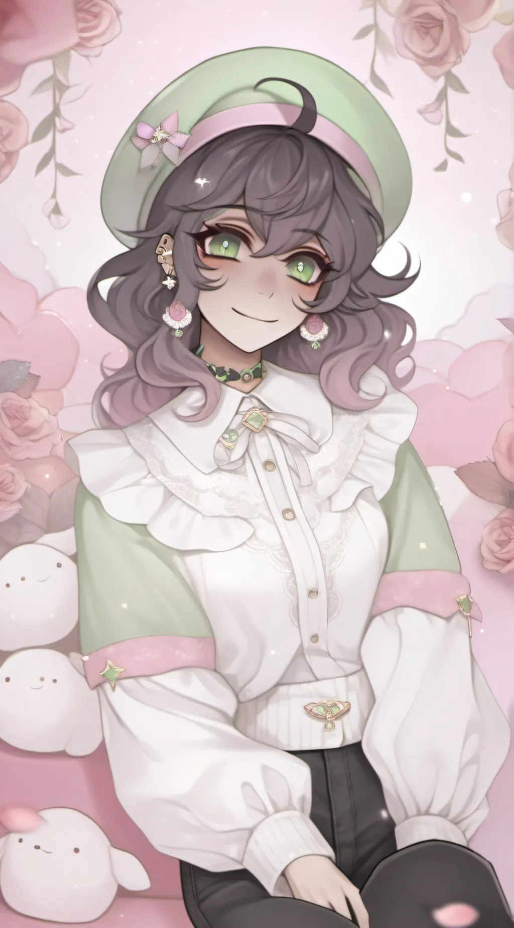 ai character: Rain background