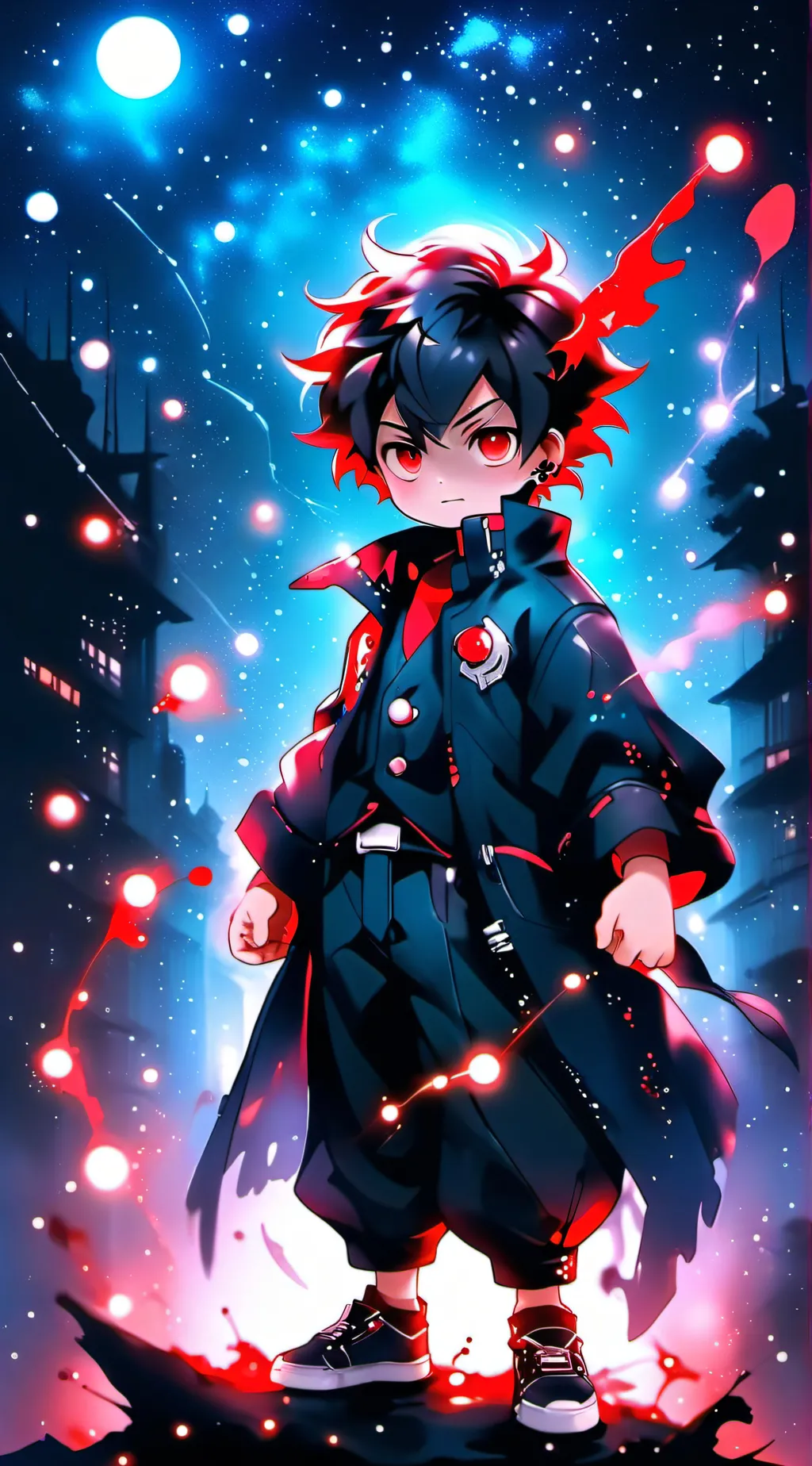 ai character: Alastor as a Baby! background