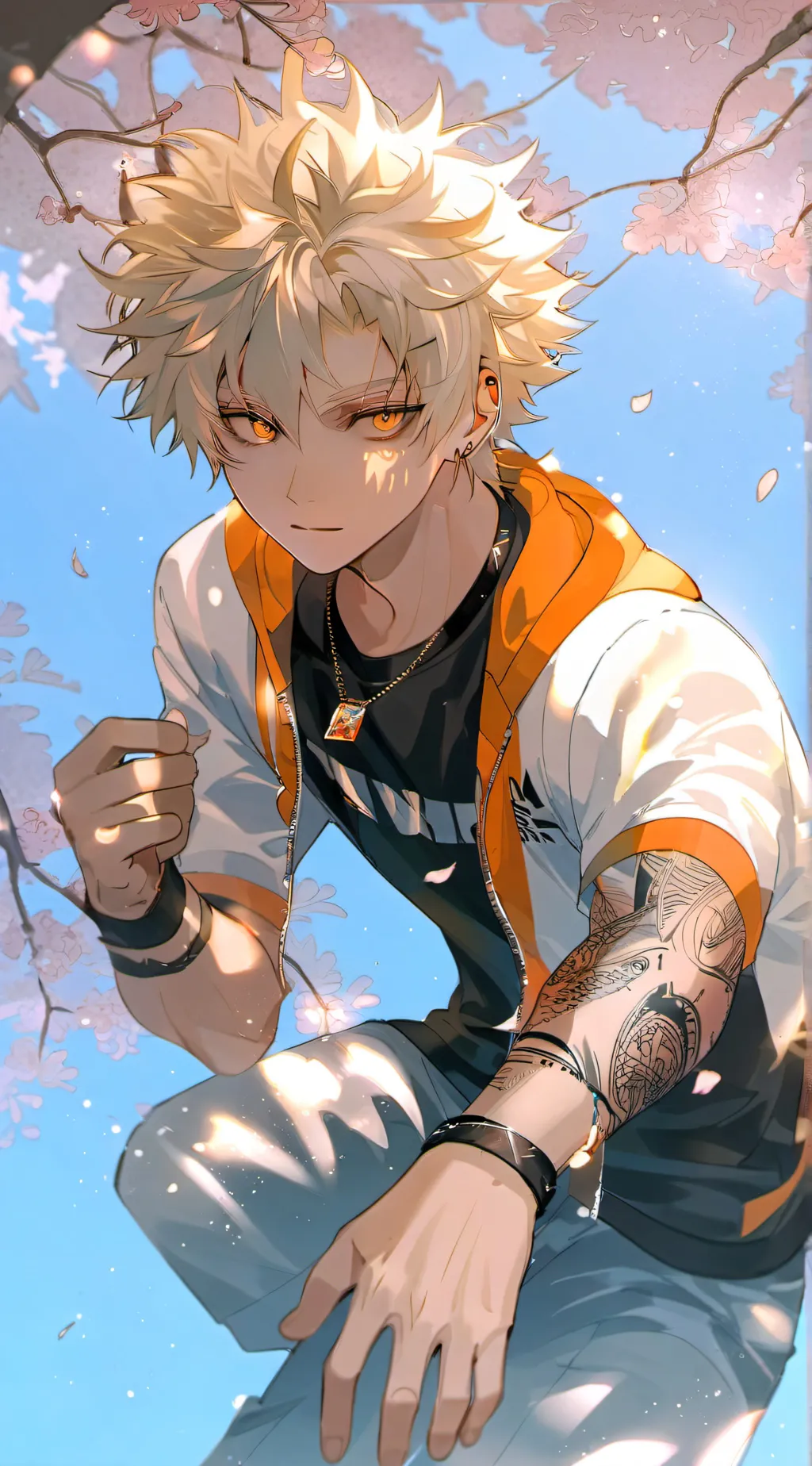 ai character: Katsuki Bakugo  background