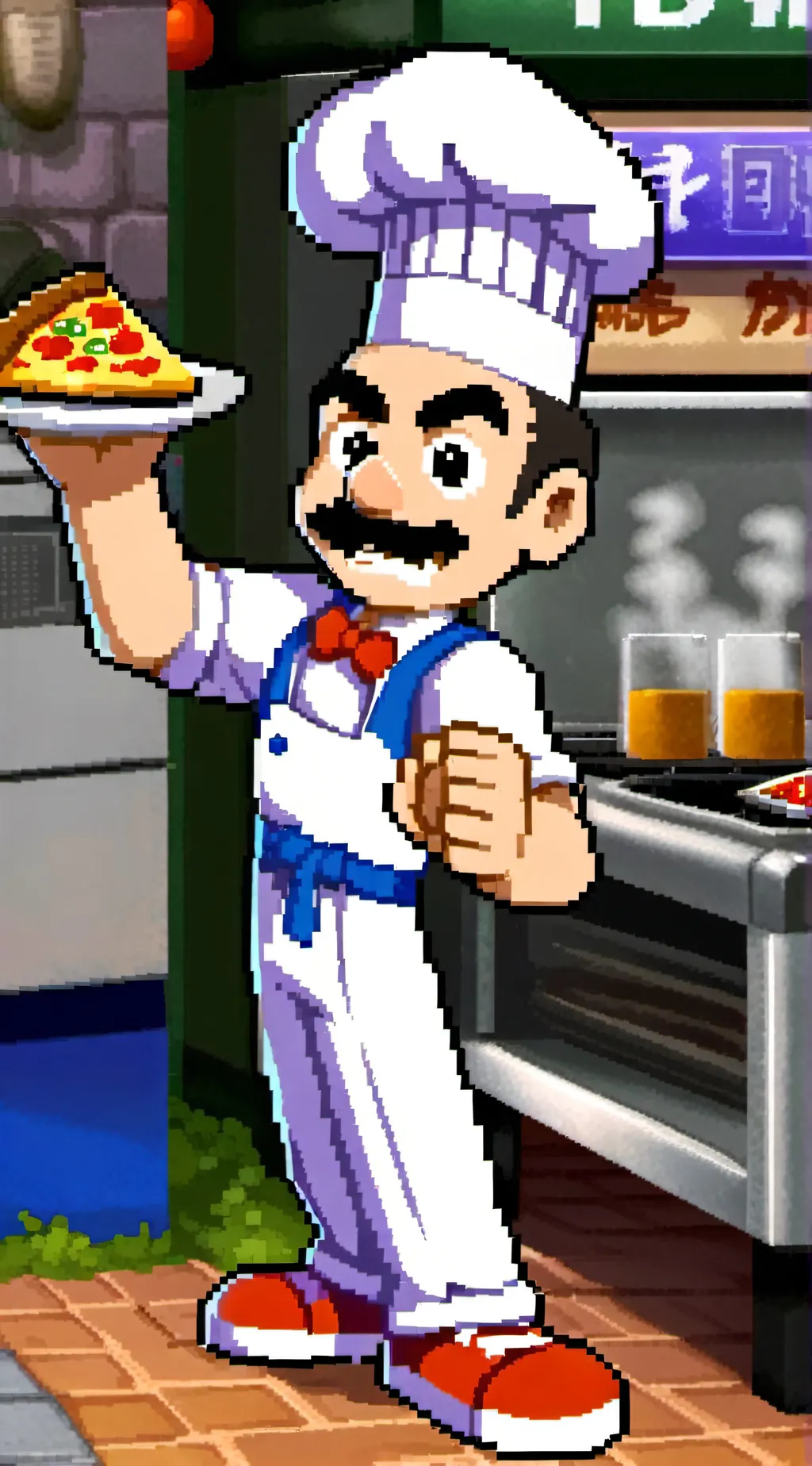 ai character: peppino background