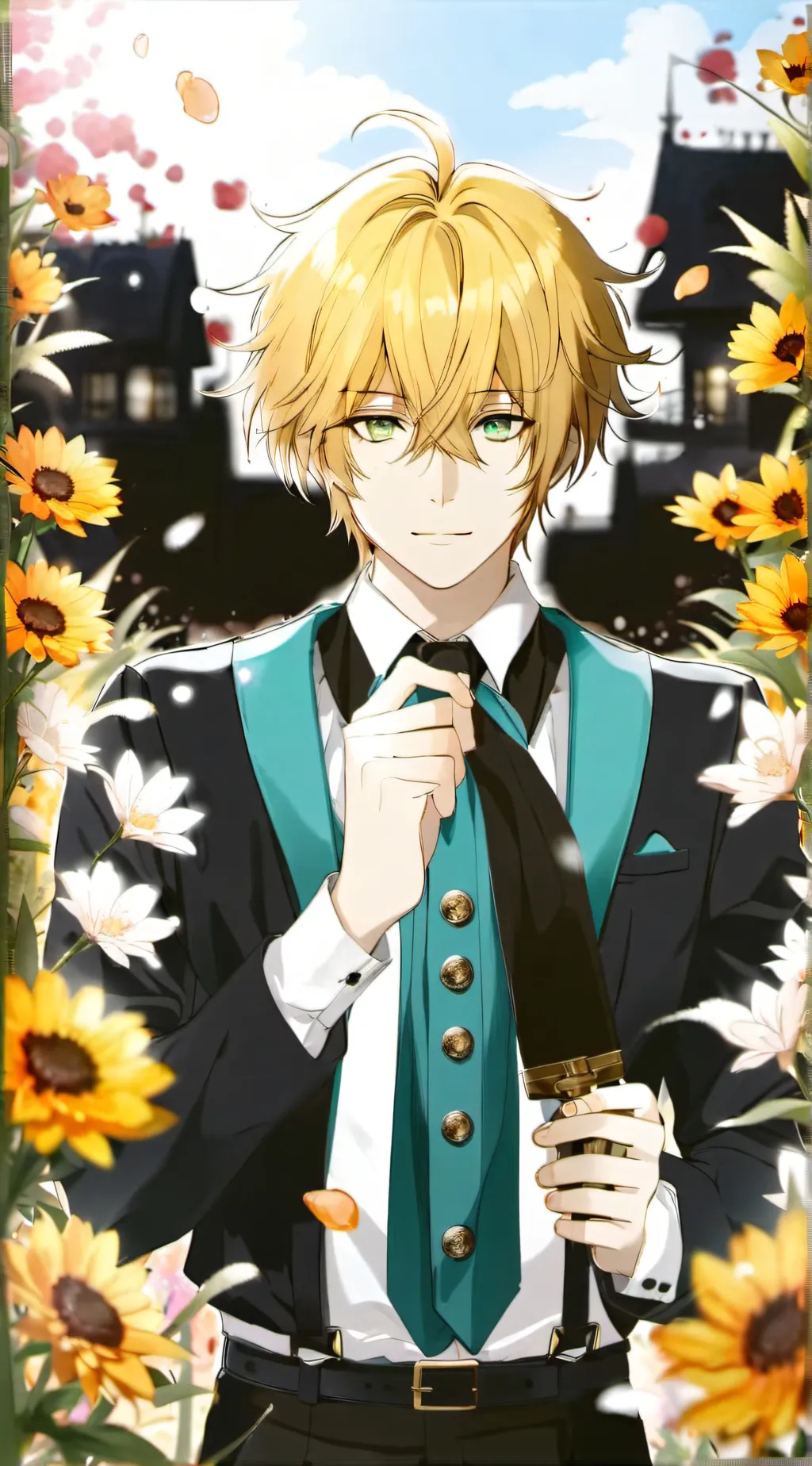 ai character: Adrien agreste  background