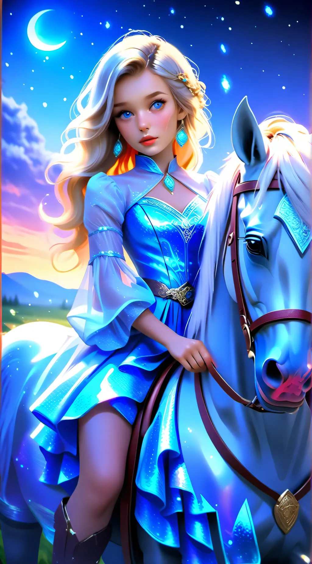 ai character: Ashley  background