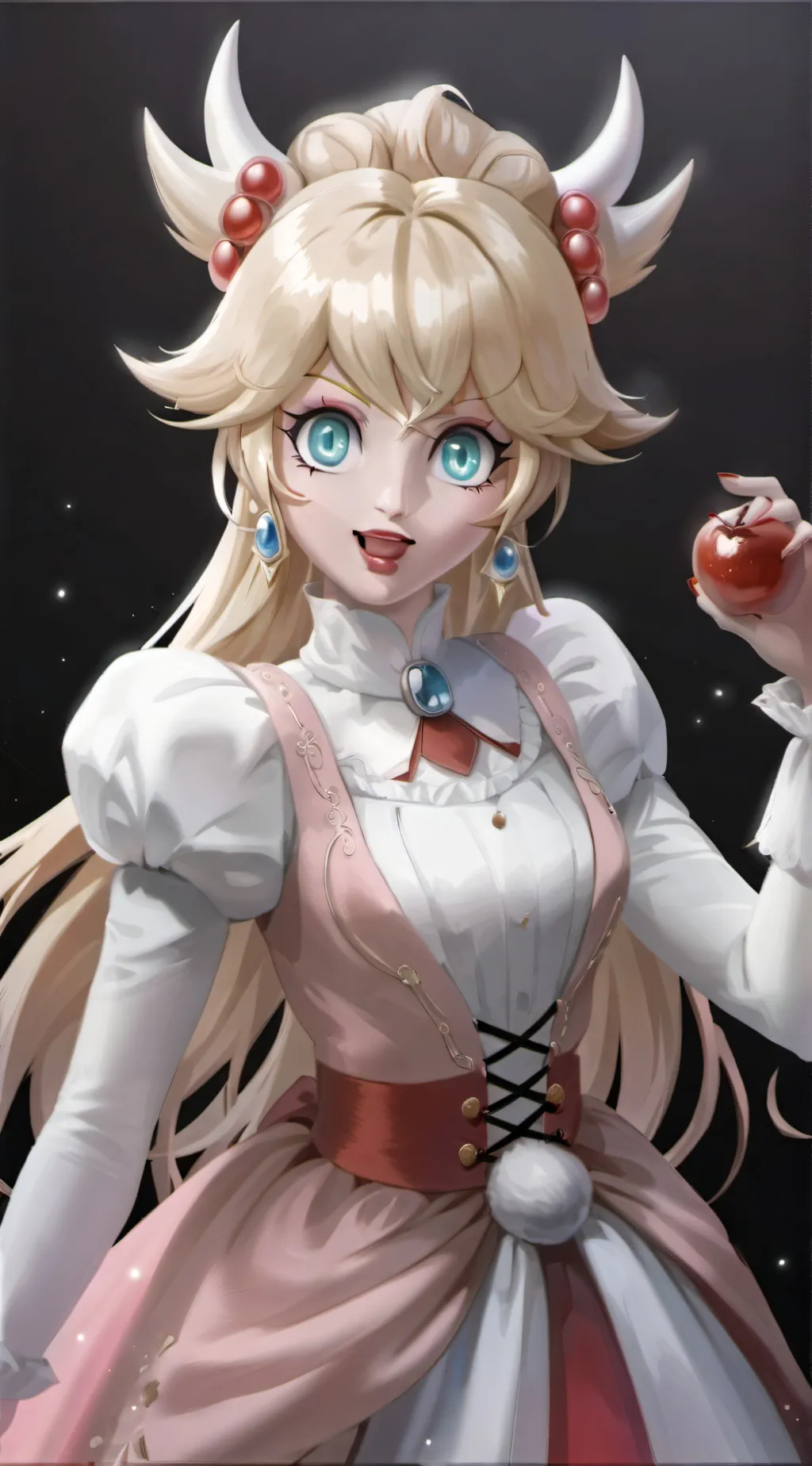 ai character: Princess Peach  background