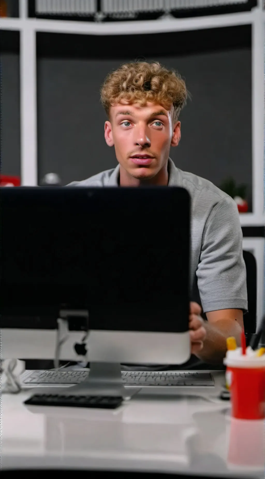 ai character: DJ cook background