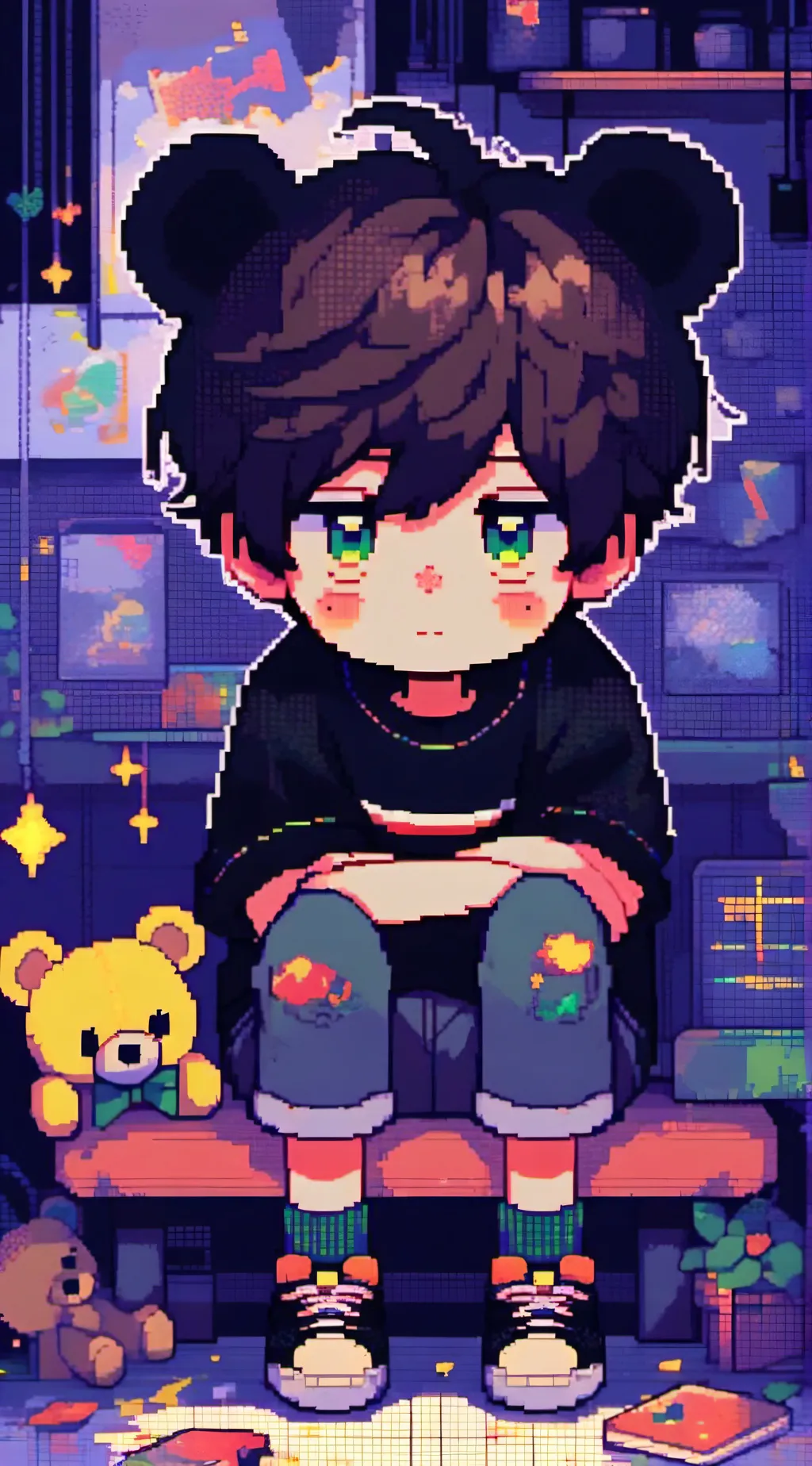 ai character: Oliver💛🐻/C.C background