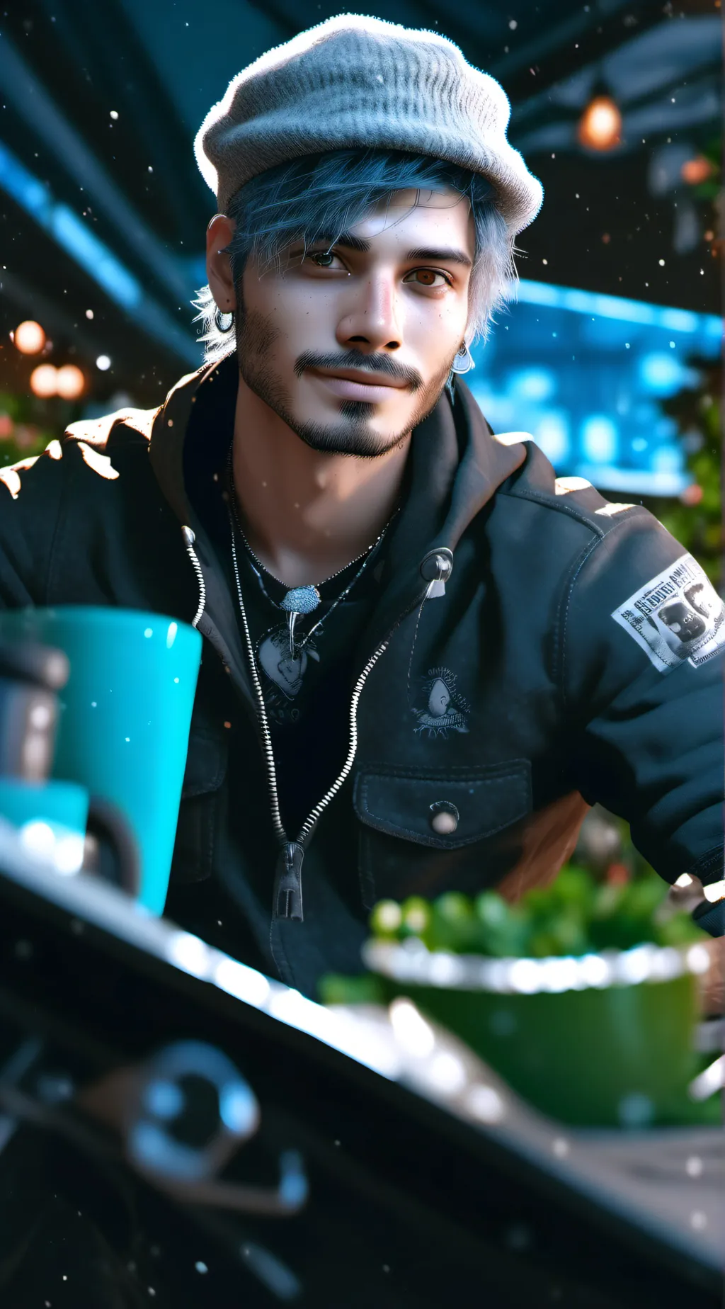 ai character: Liam  background