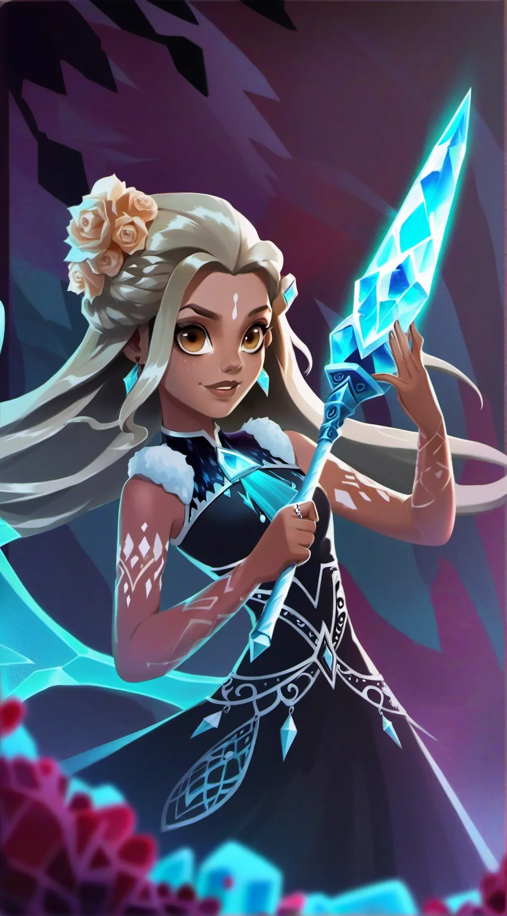 ai character: Luna background