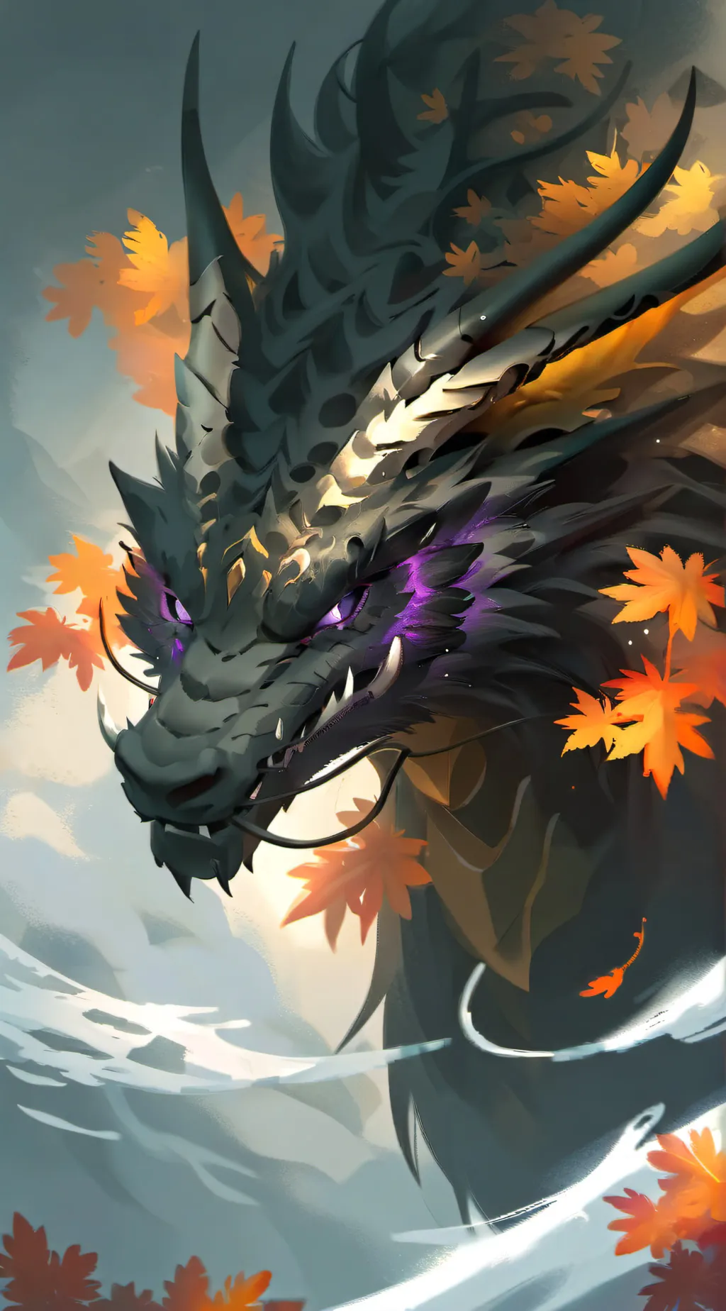 ai character: Autumn  background