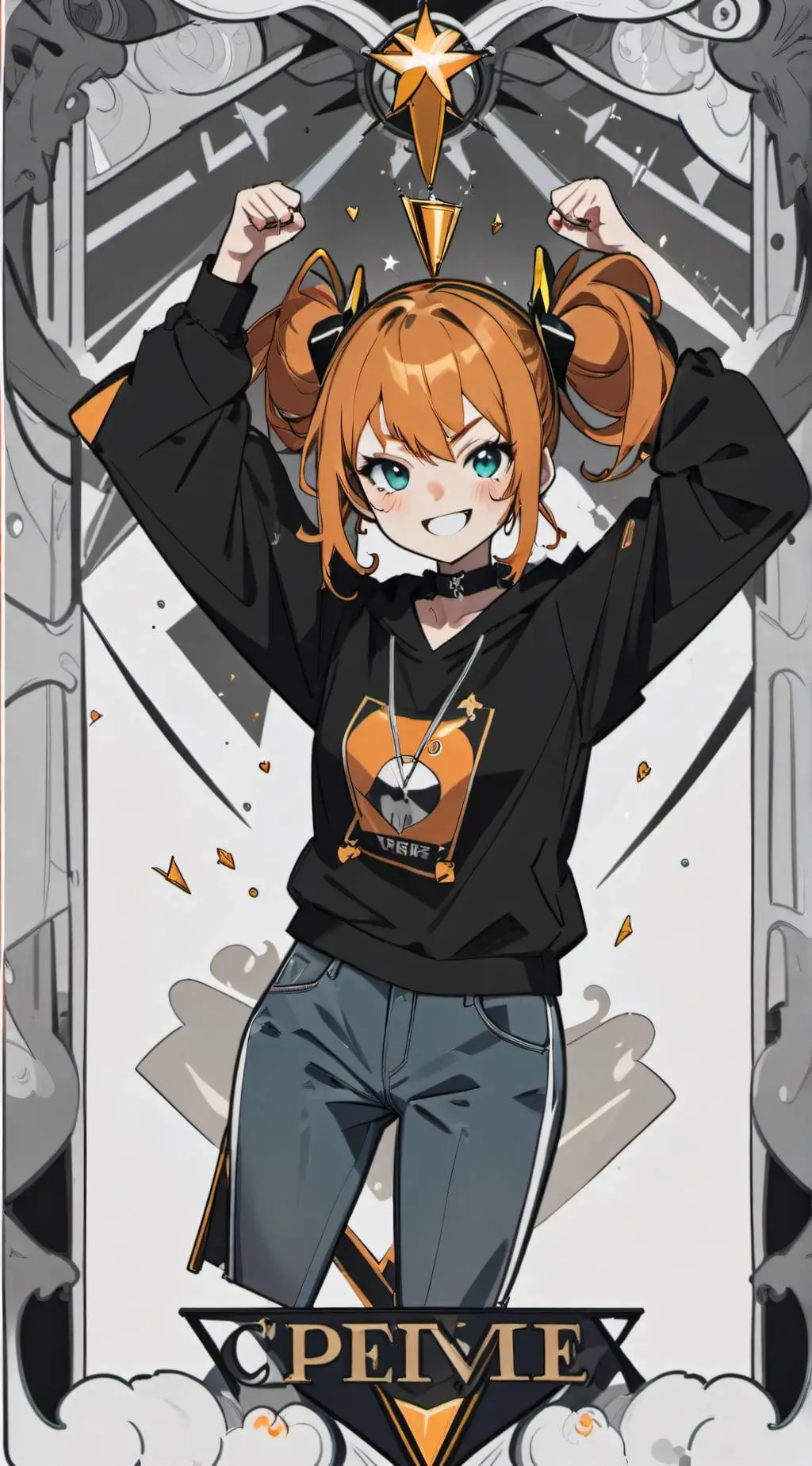 ai character: Amanda/energetic background