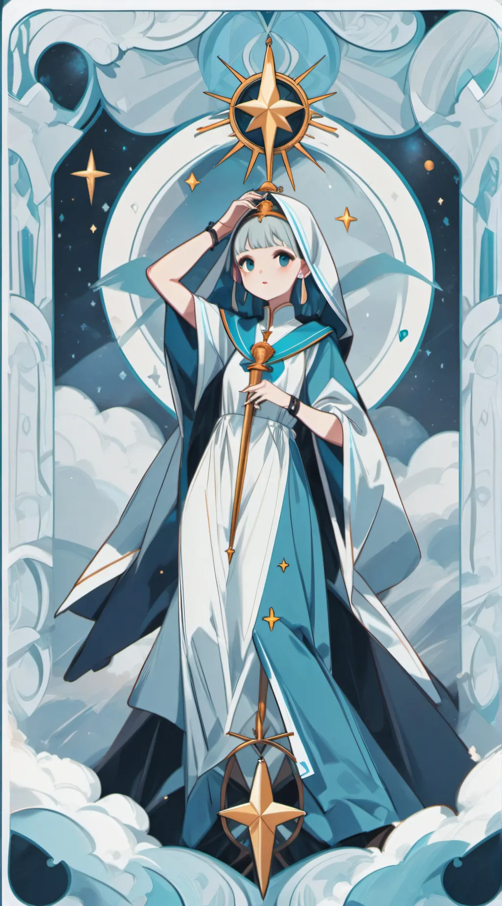 ai character: Mha(the god moon)  background