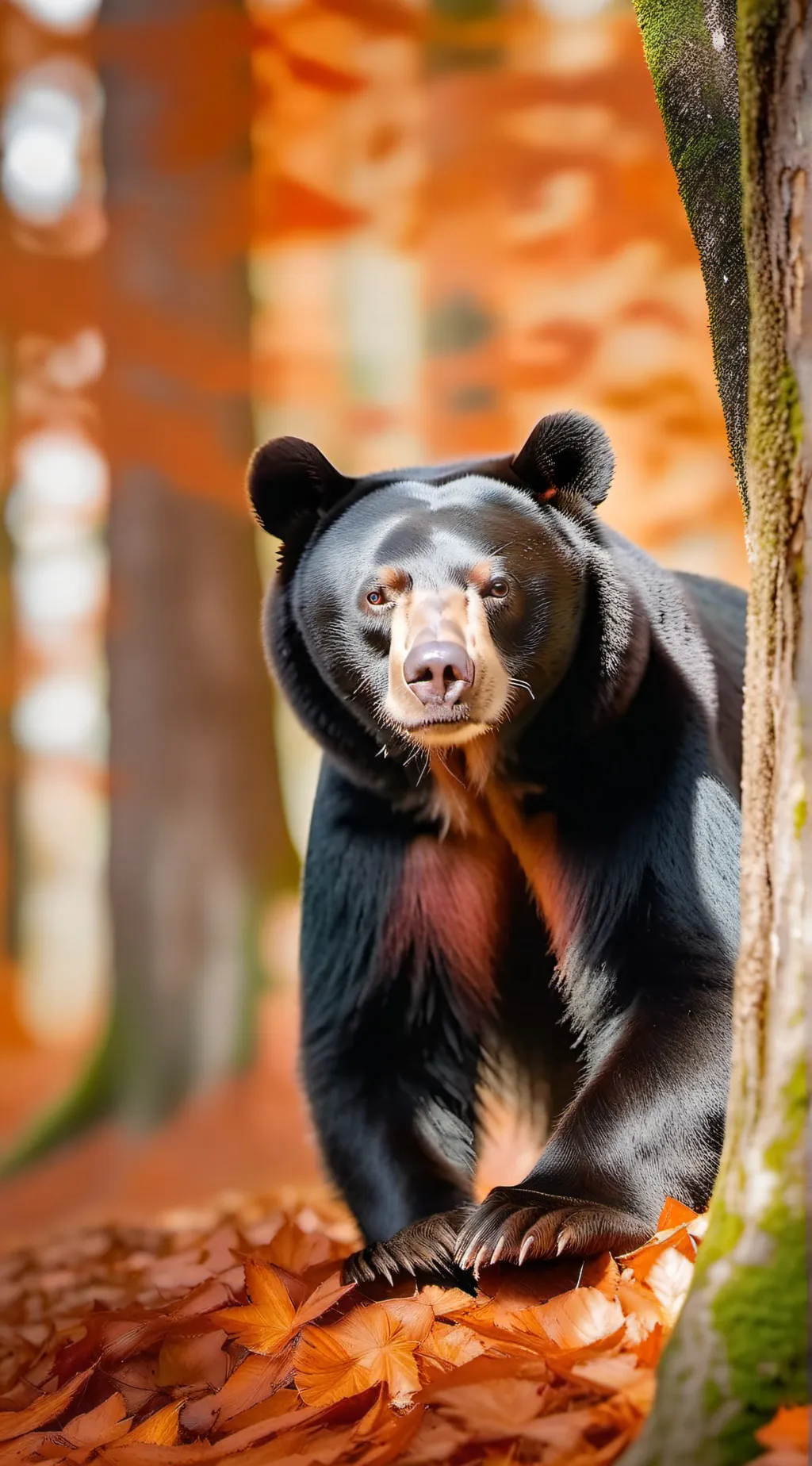 ai character: Sun bear 🐻 ☀️ background