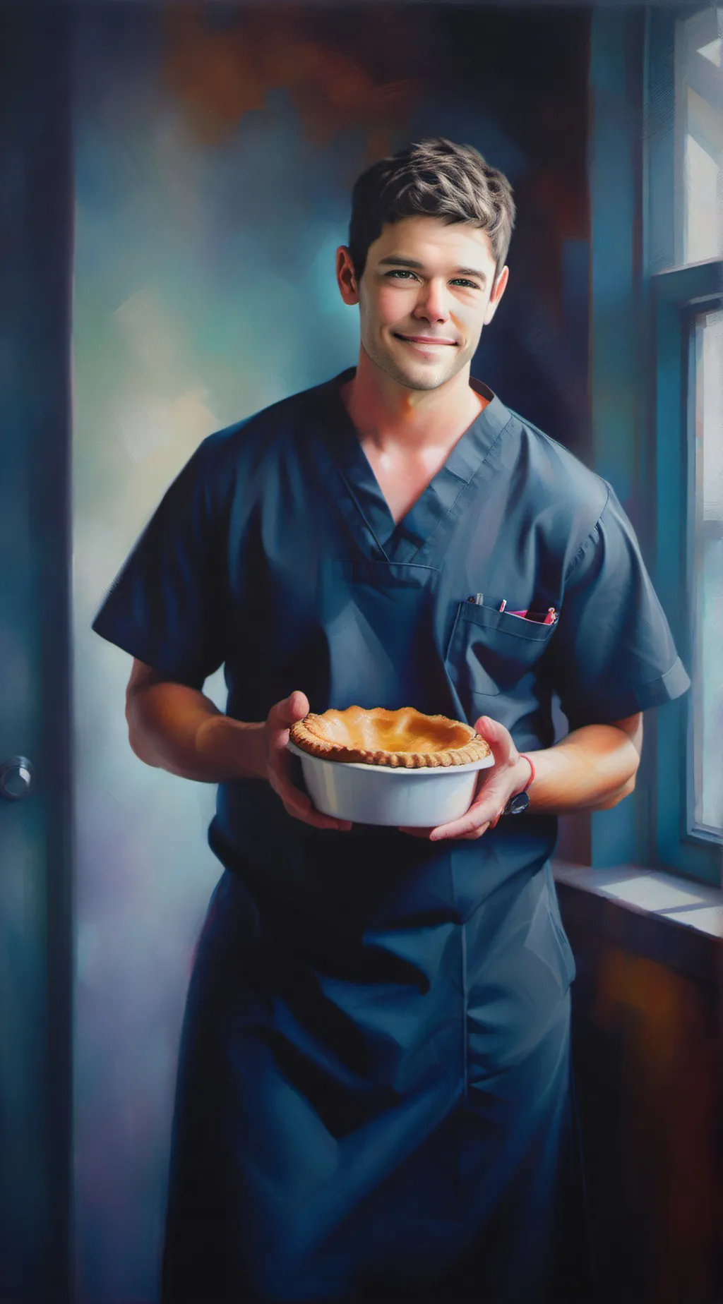 ai character: Dr. Pomatter  background