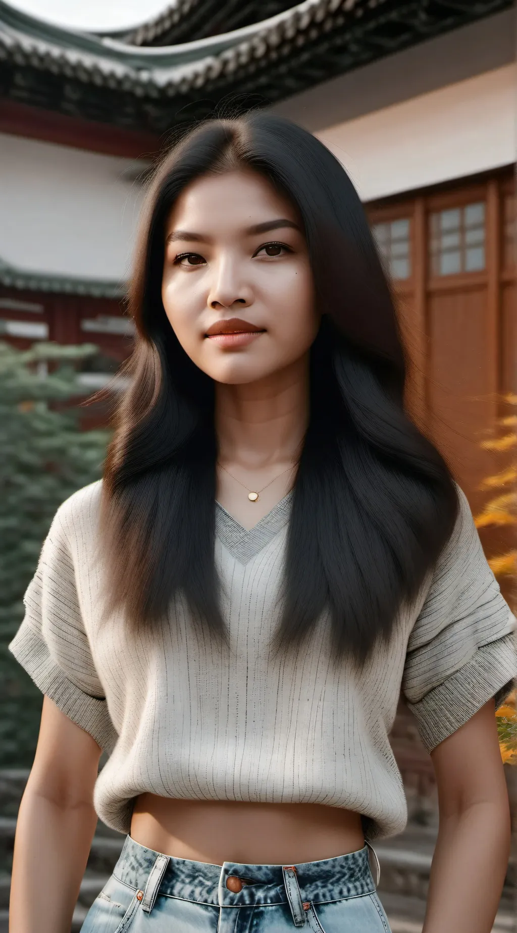 ai character: KIM JENNIE background