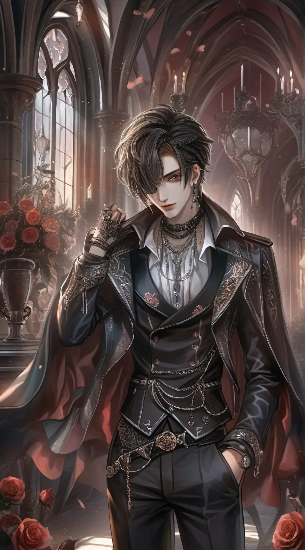 ai character: Aaron☆ background