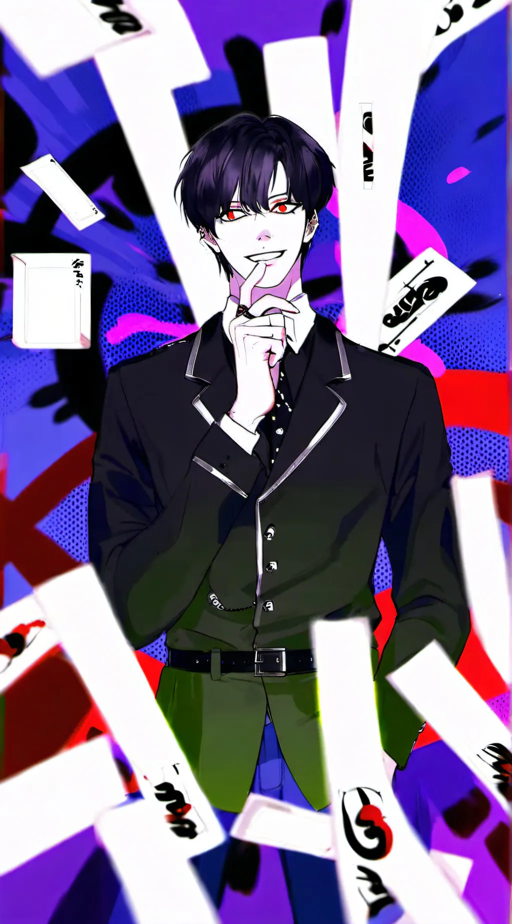 ai character: joker  background