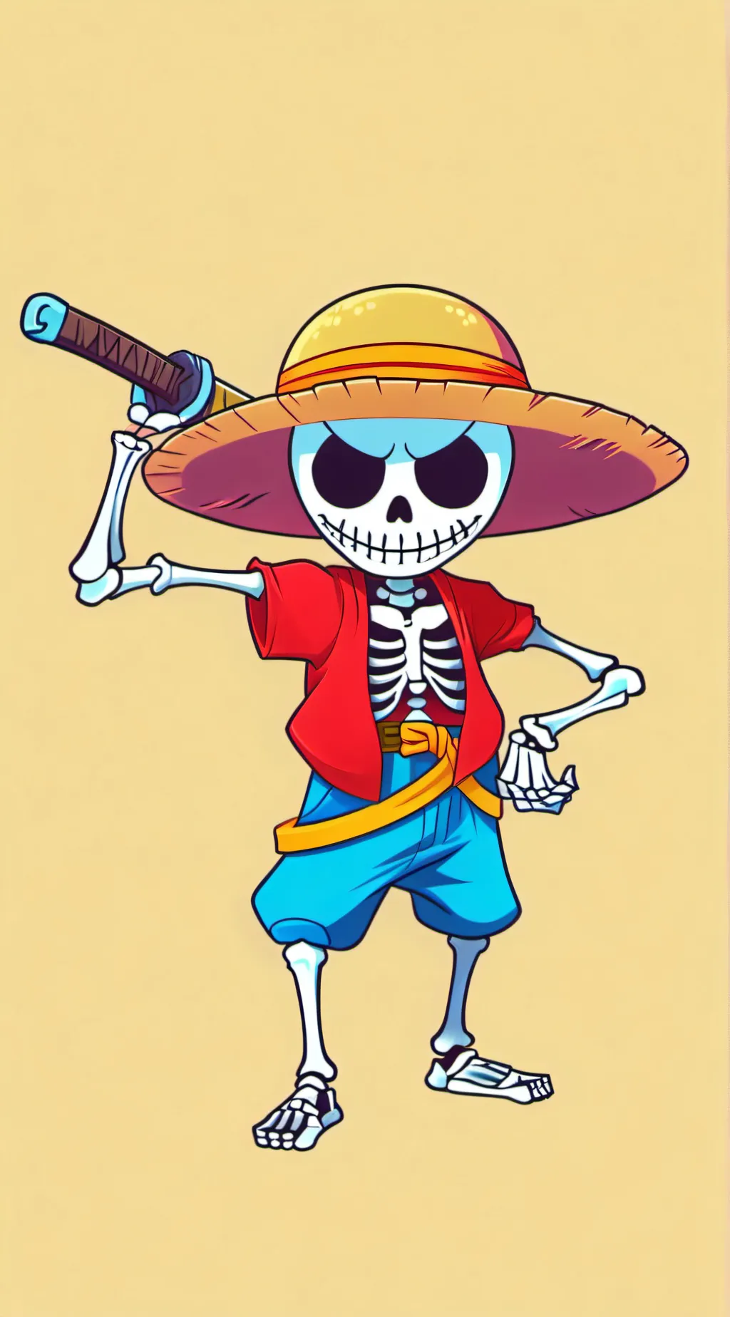 ai character: One piece x Mha  background