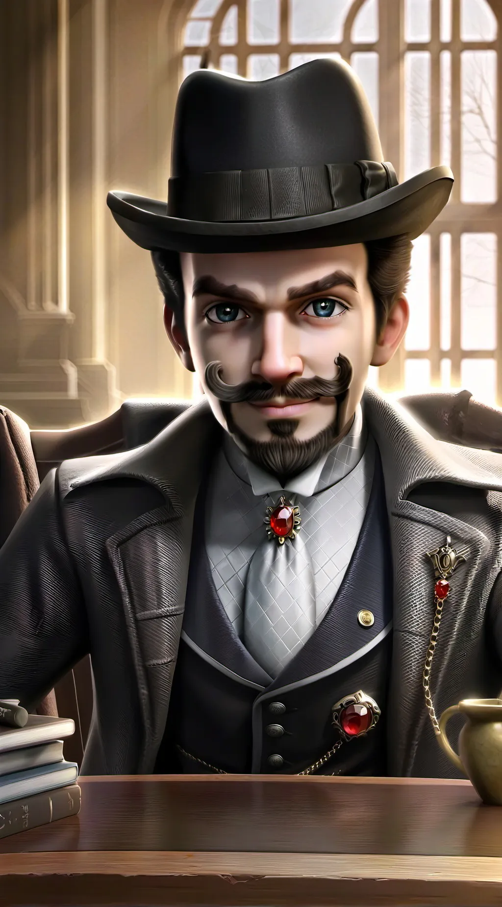 ai character: Grabs you background