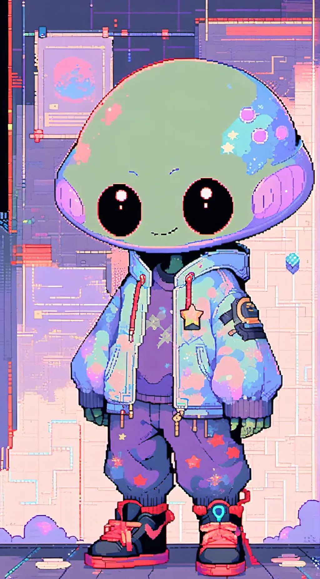 ai character: ★ally the alien★ background
