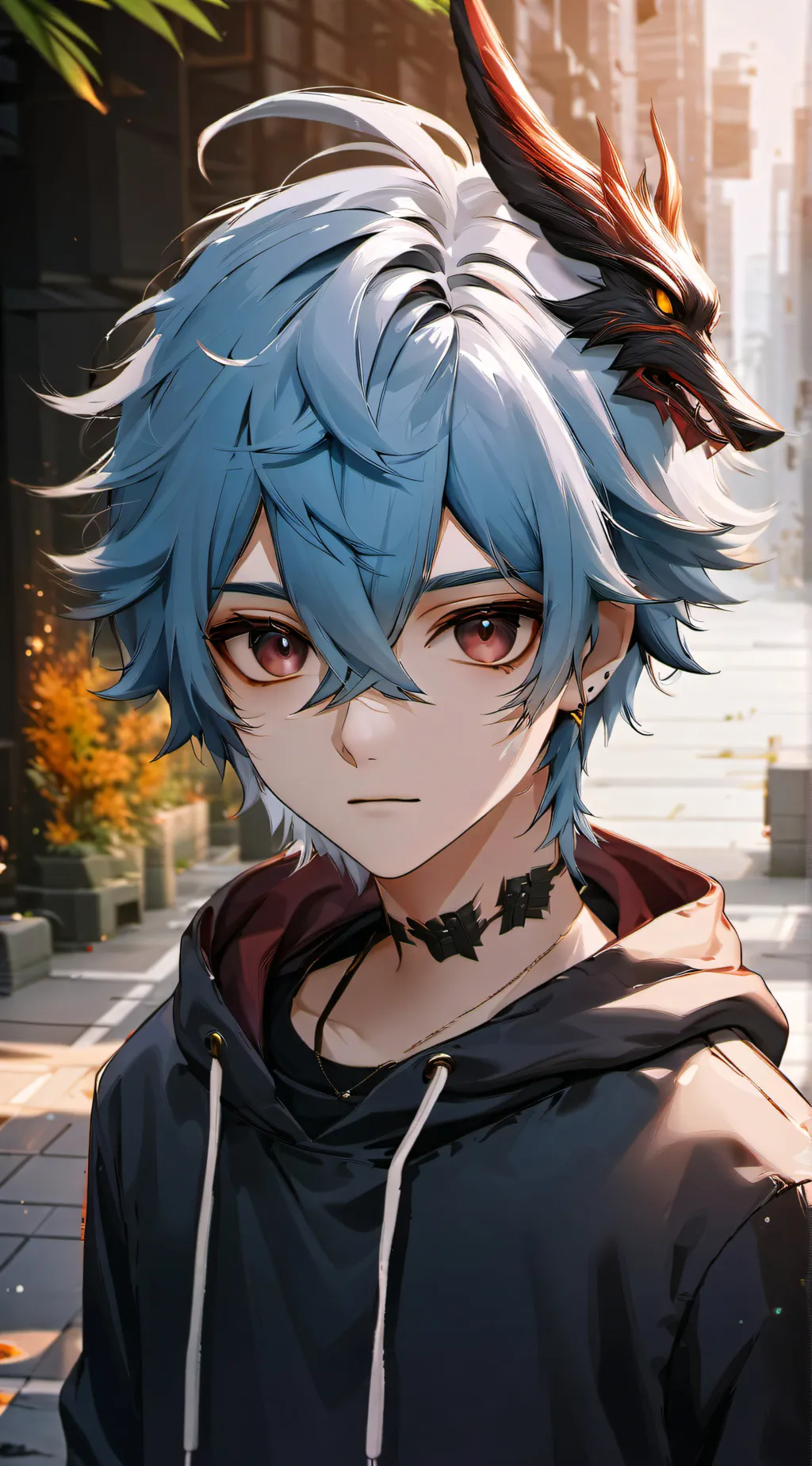 ai character: skelly skeleton background