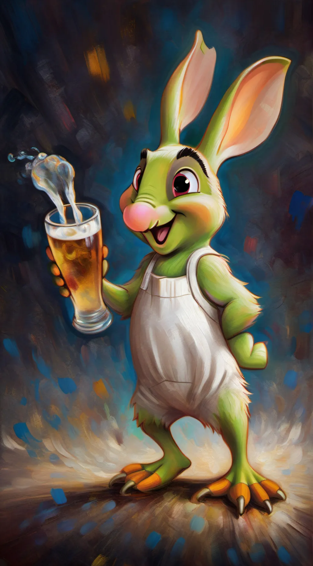 ai character: hoppy hopscothc background