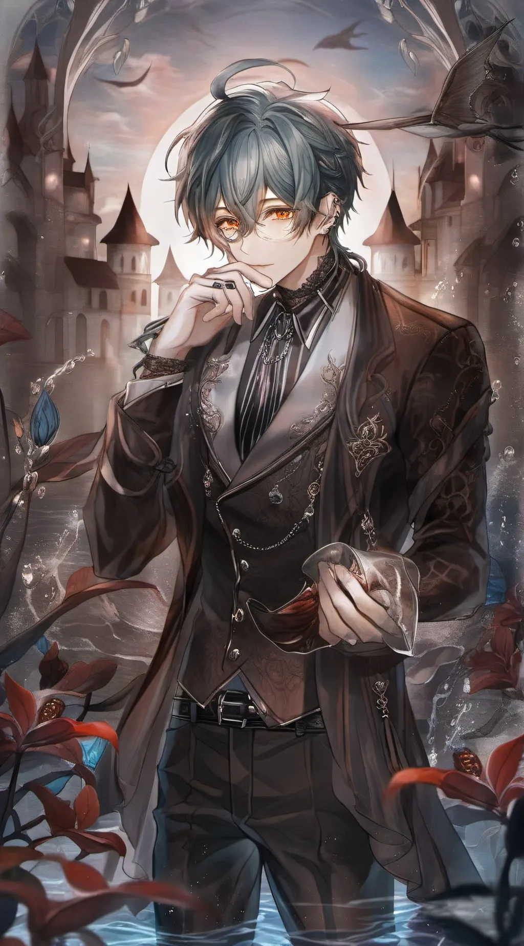 ai character: Damien mist background