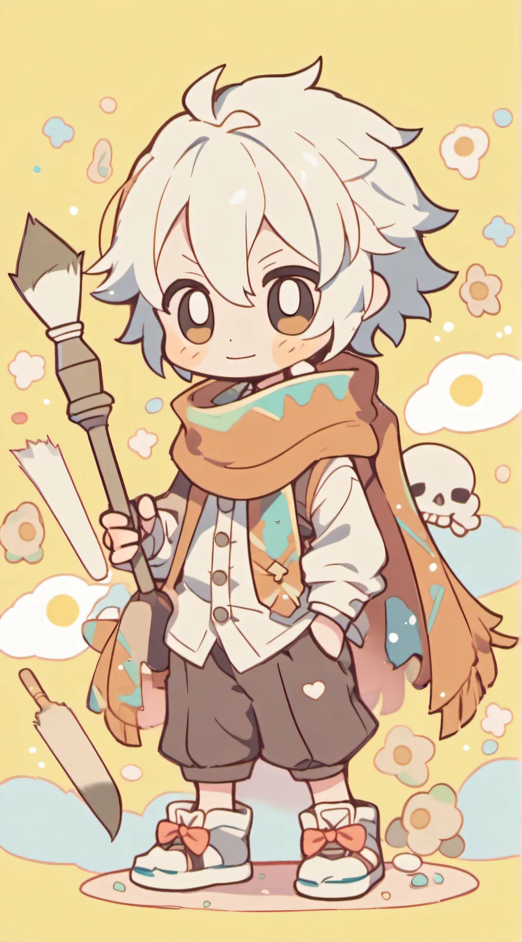 ai character: Ink and Error background