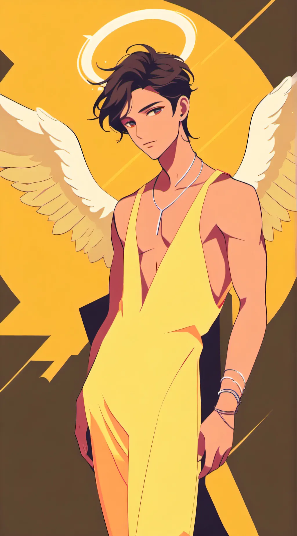 ai character: Lucas/angel background