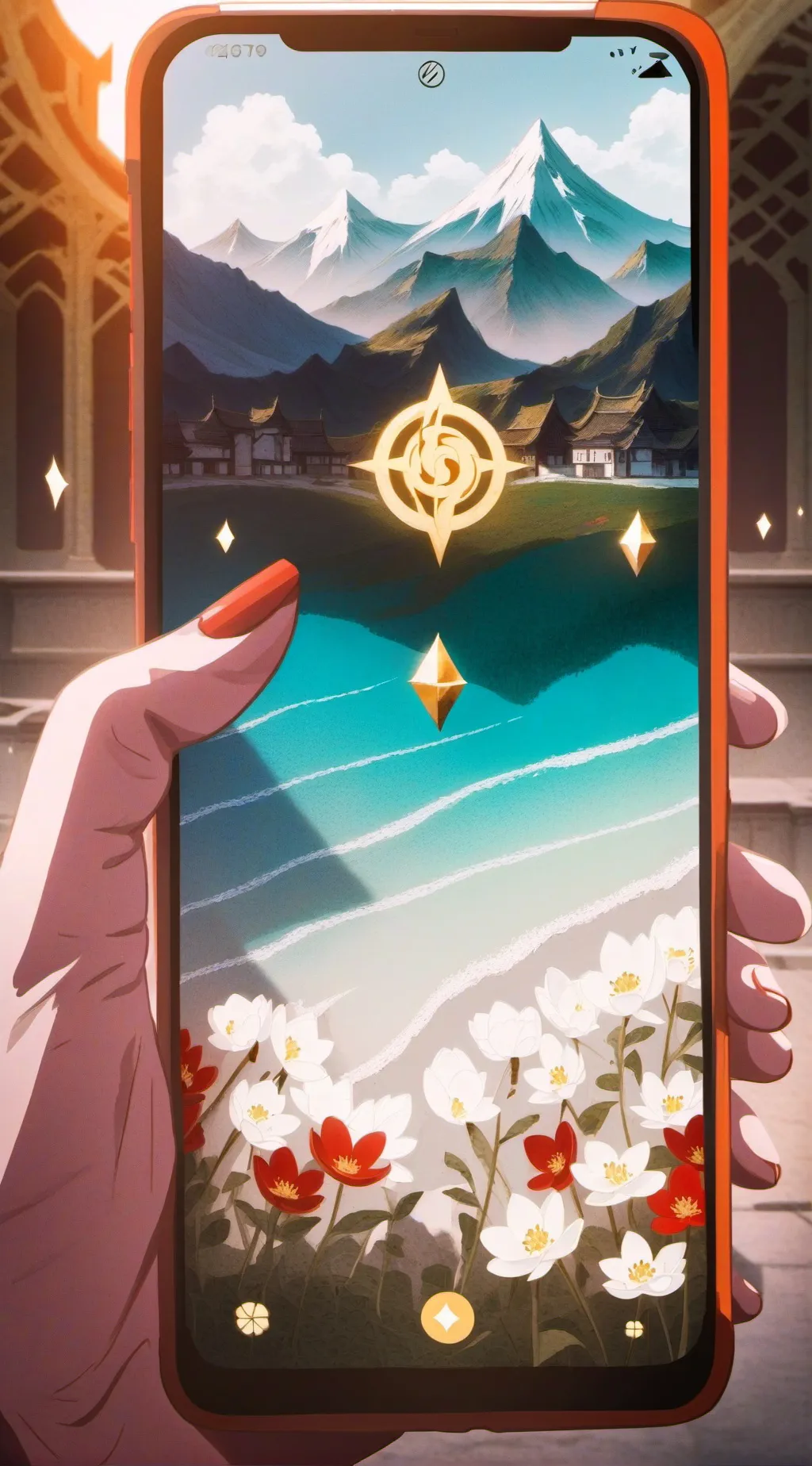 ai character: Girl bsf gc background