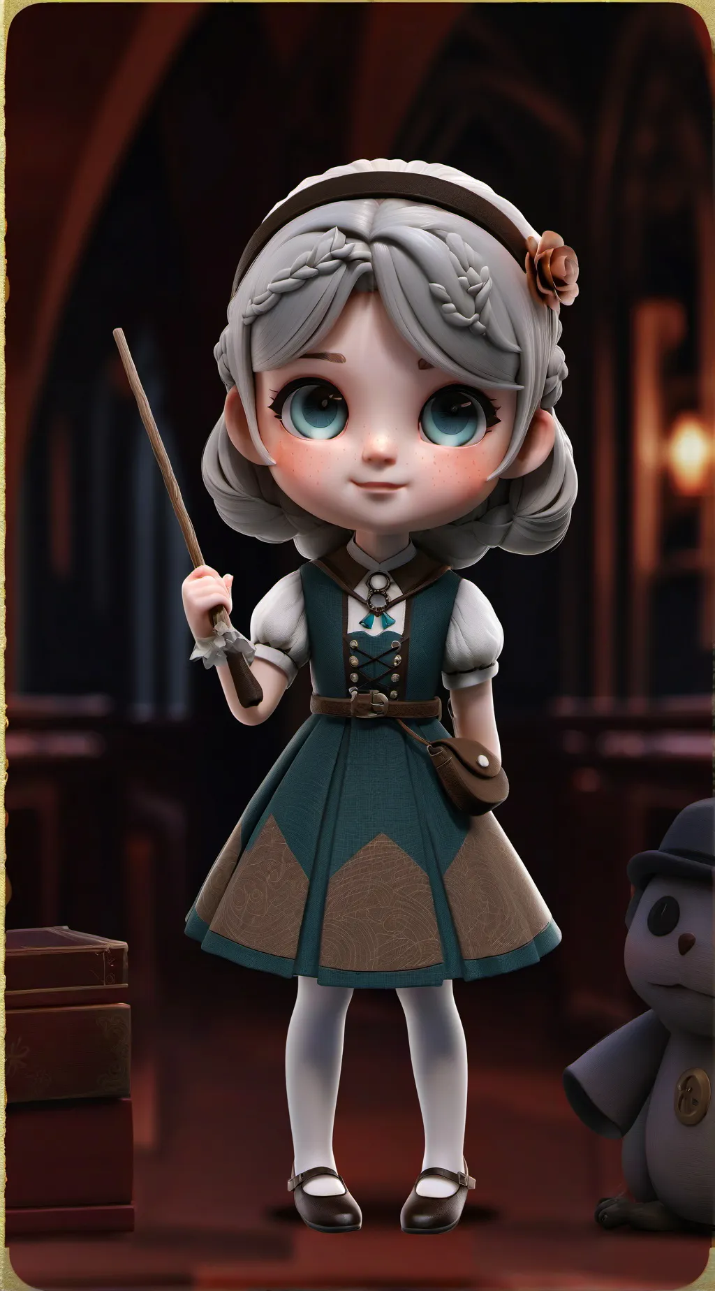 ai character: Harry Potter 🤍 background