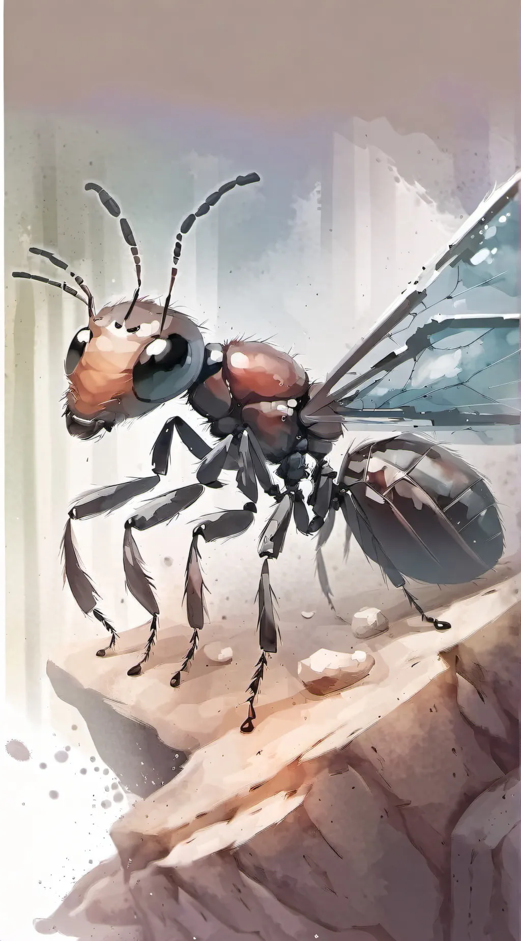 ai character: Webant Warrior background