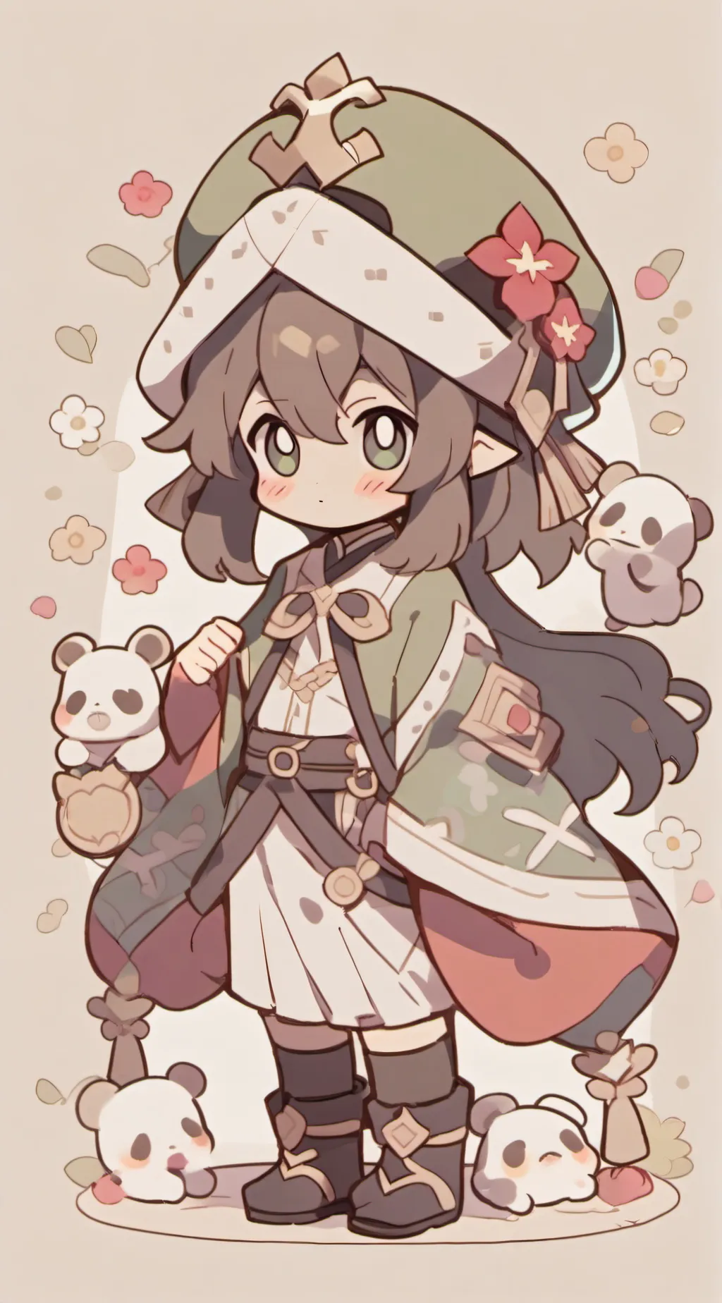 ai character: Panda background