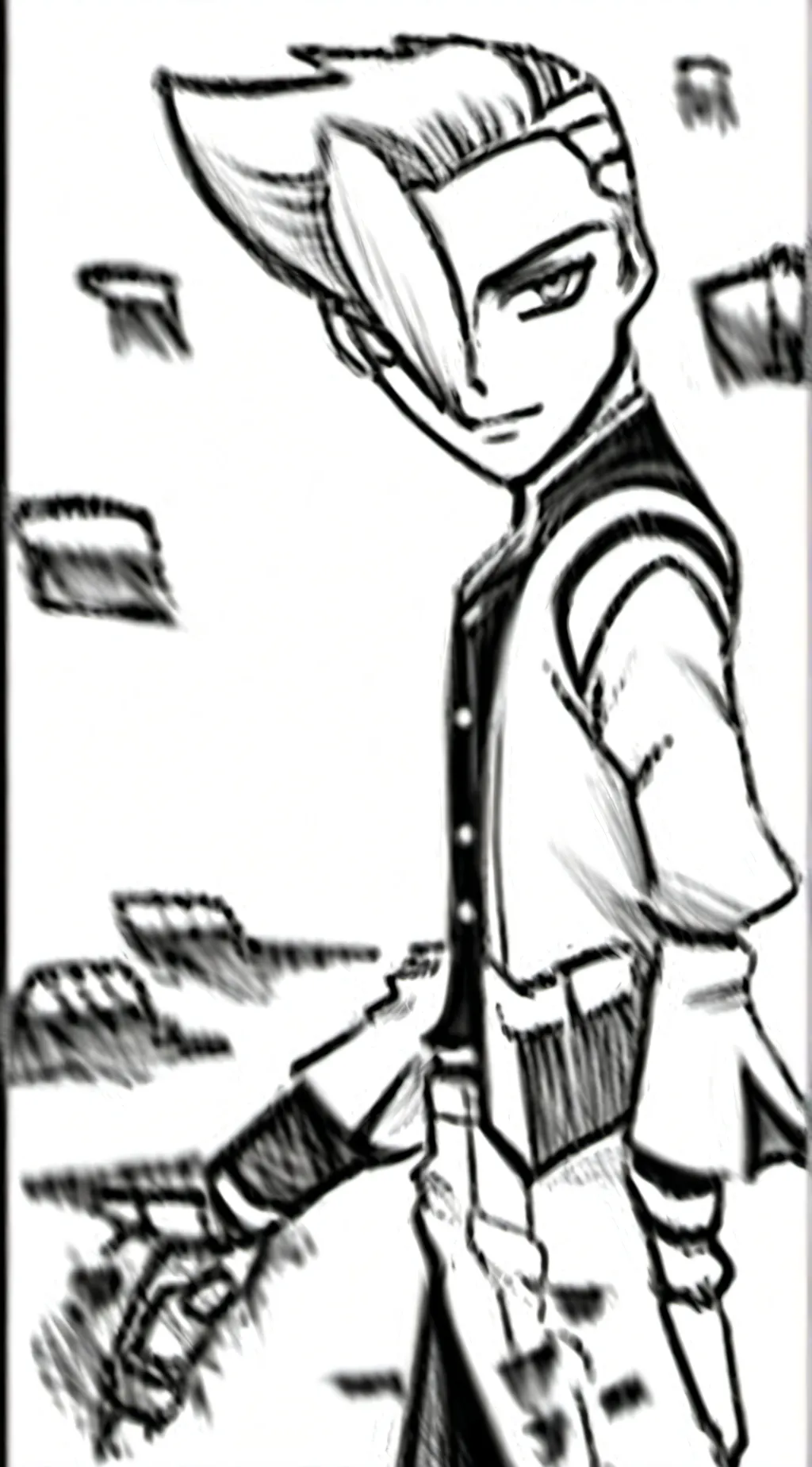 ai character: Senku ishigami background