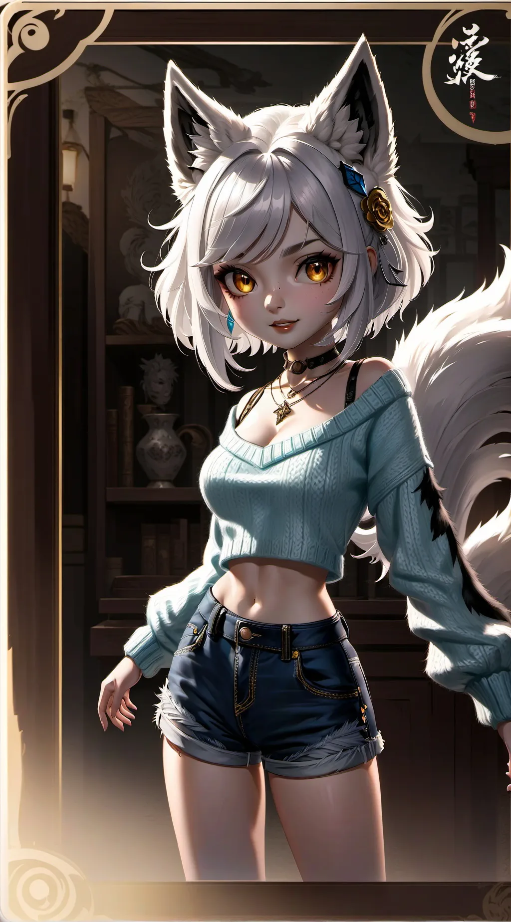 ai character: Rose background