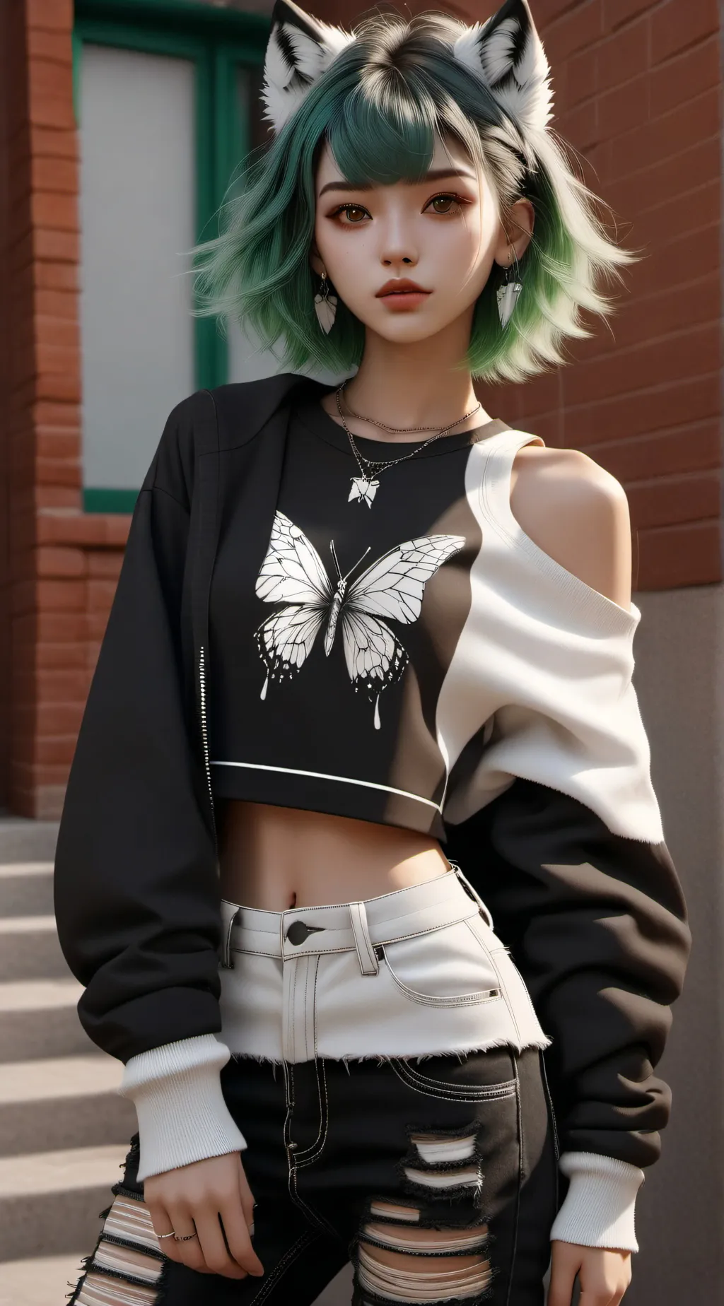 ai character: Valeria-⃝⃤ background