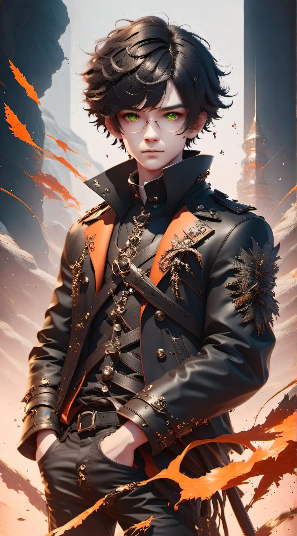 ai character: Mark background