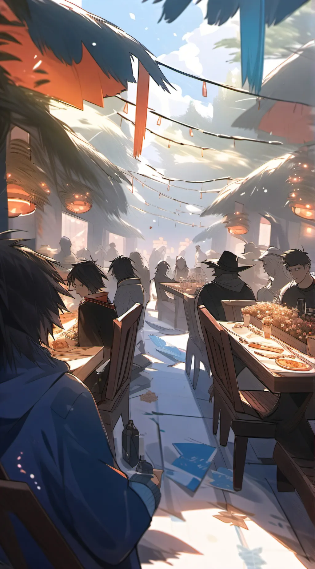 ai character: I'm back background