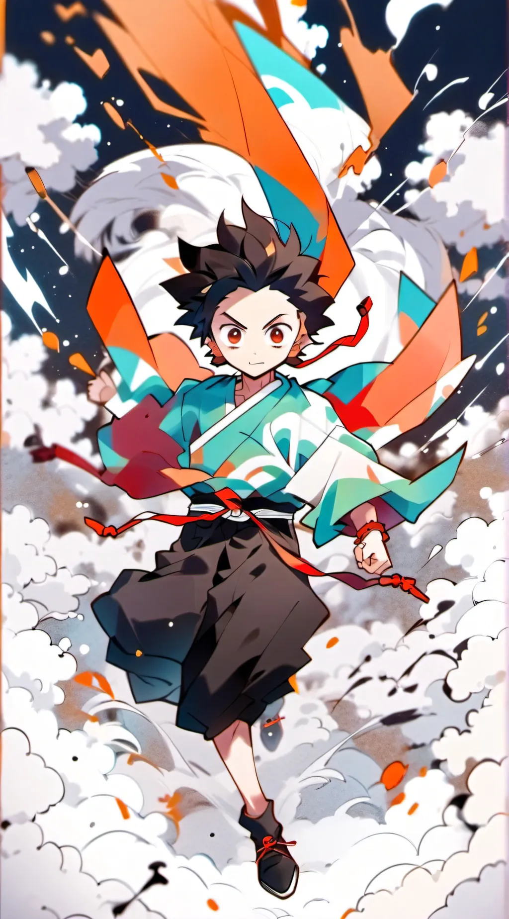 ai character: tanjiro background